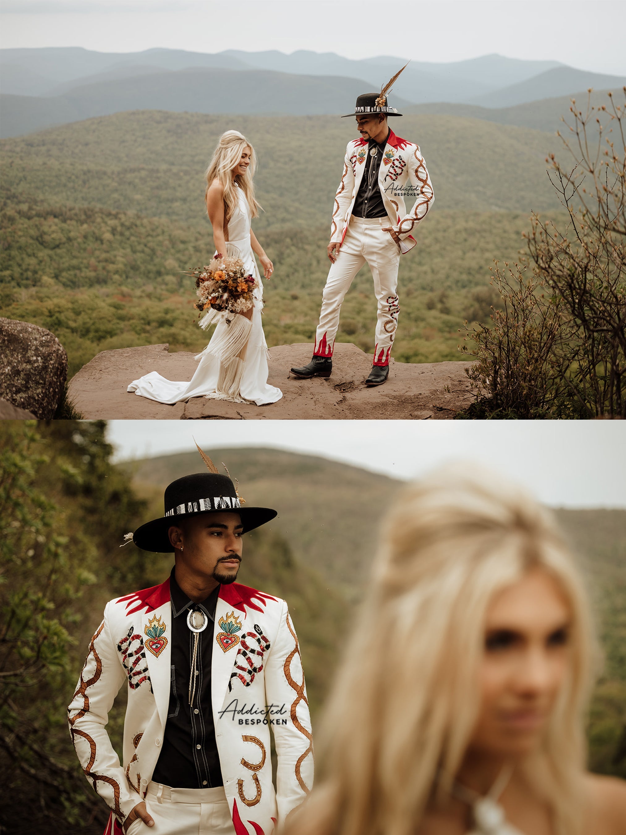 Rustic Blossom Embroidered Suit Addicted Bespoken