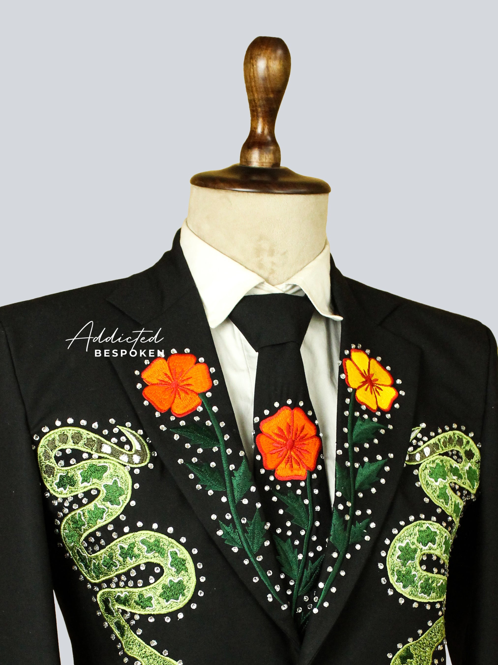 Oak Tree Embroidered Pantsuit Addicted Bespoken