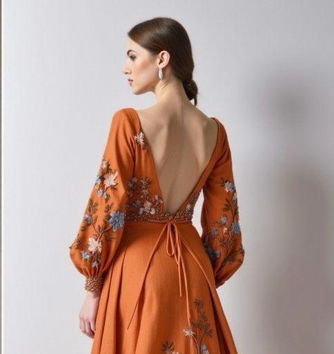 Bohemian Bloom Long Sleeve Gown