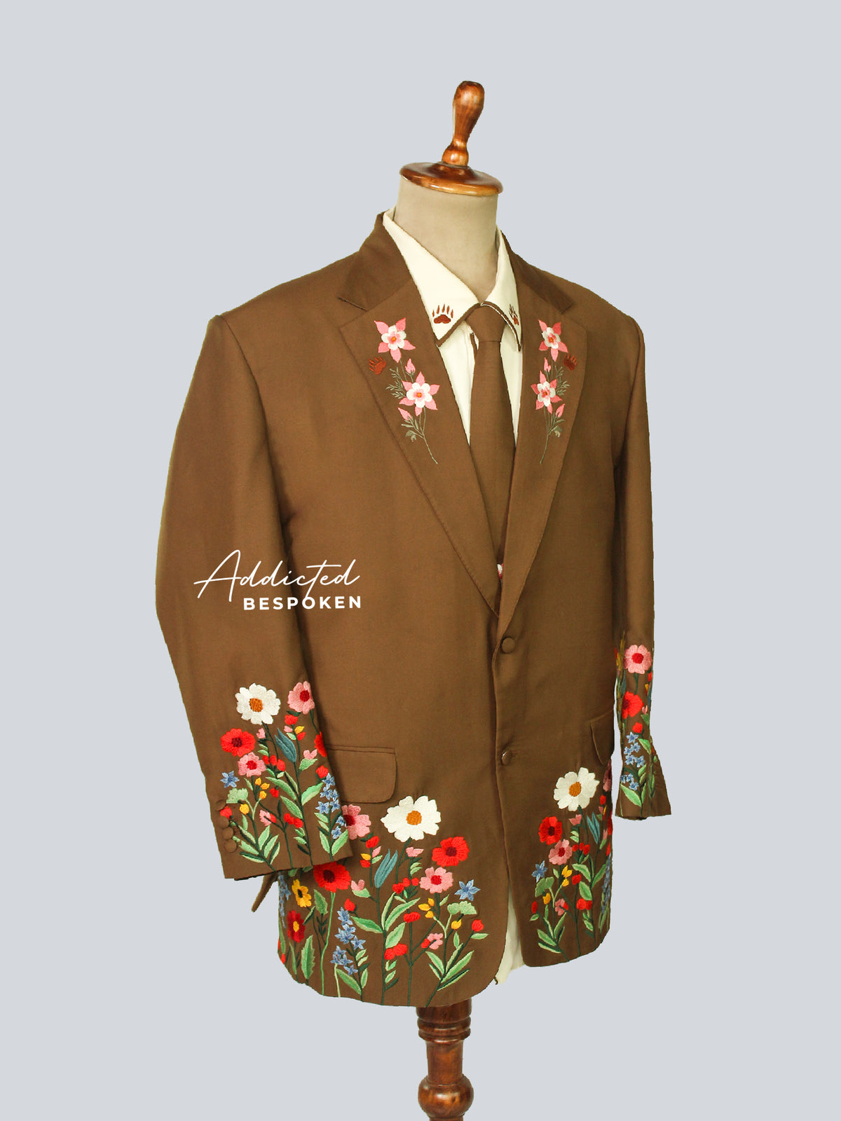Brown suit for men