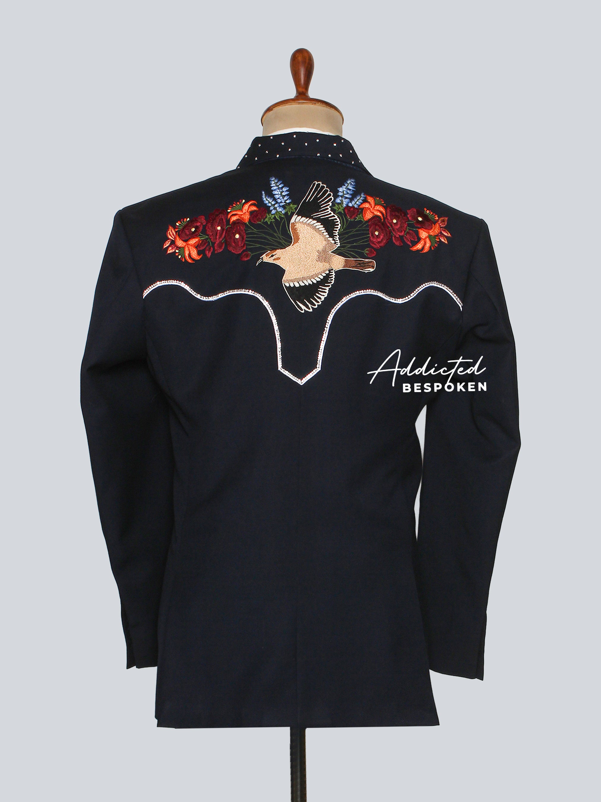 Stylish Embroidered Western Wedding Suit