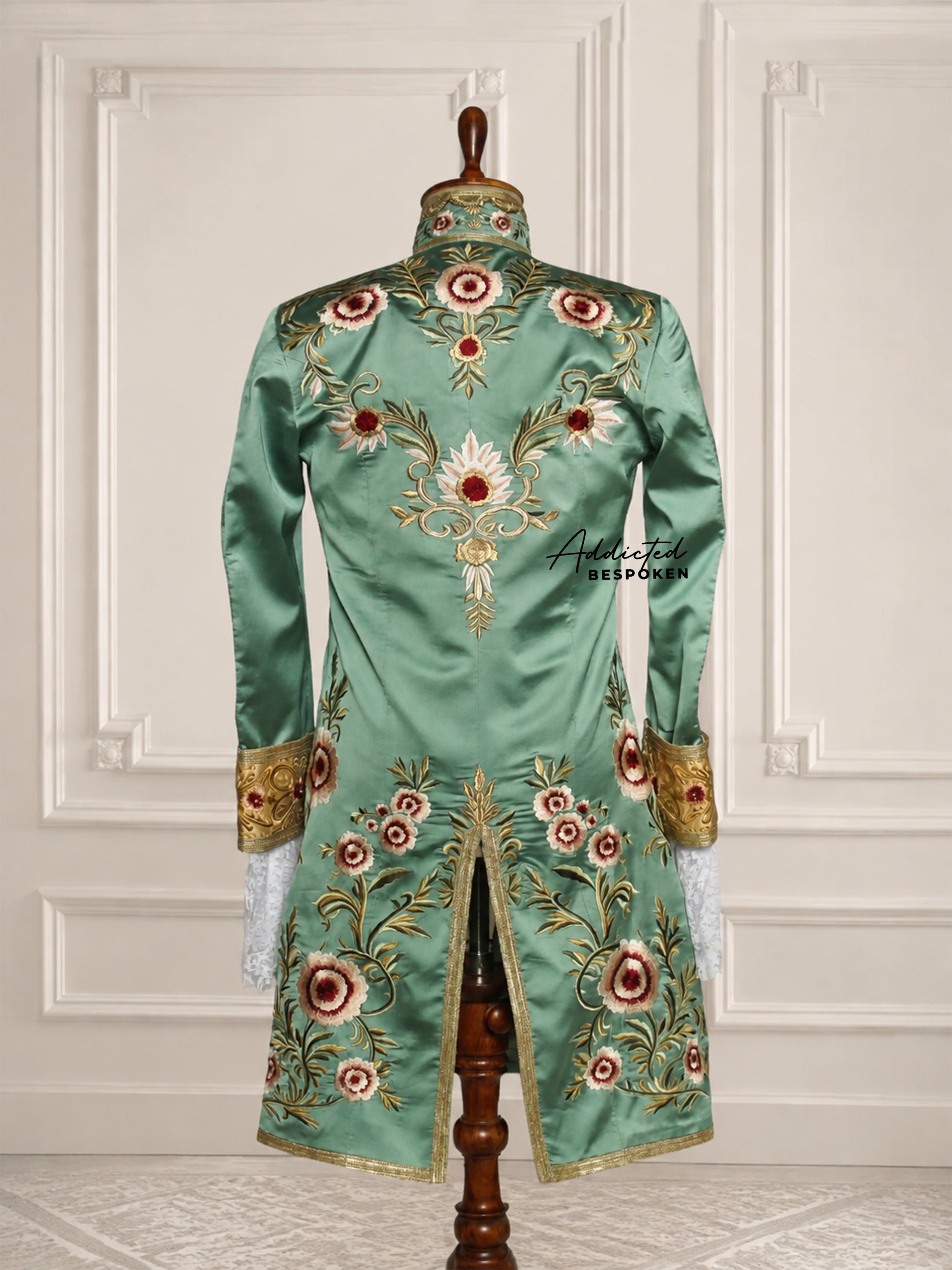 Floral Embroidered Rococo Tailcoat Suit Addicted Bespoken