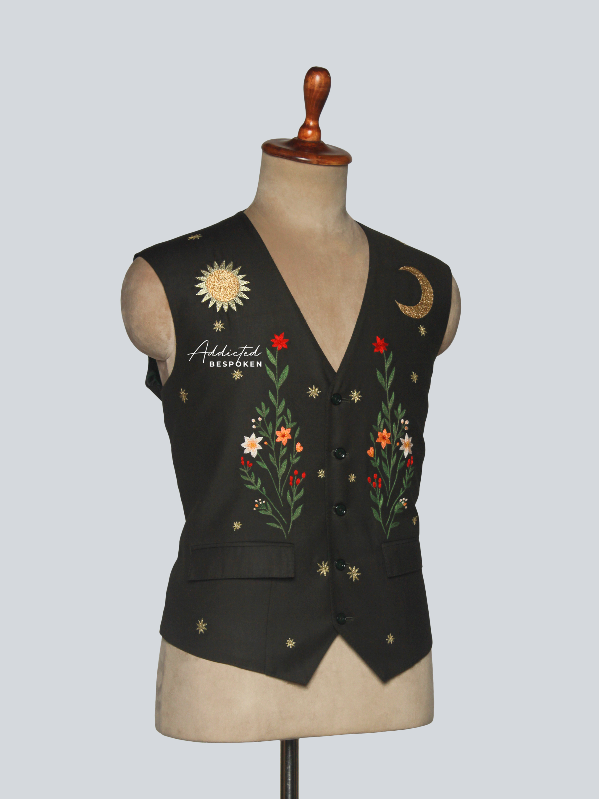 The Twilight Bloom Vest Set