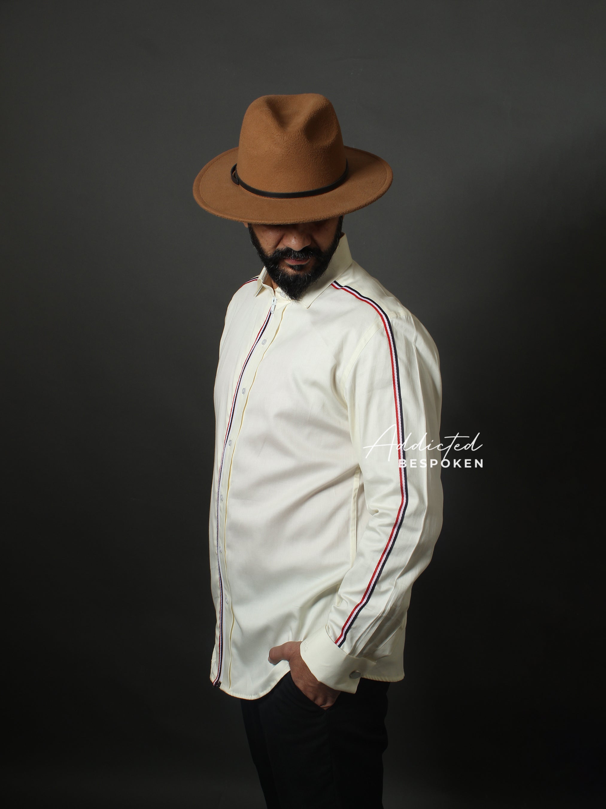 Ivory Zip Tape Shirt (CLS)