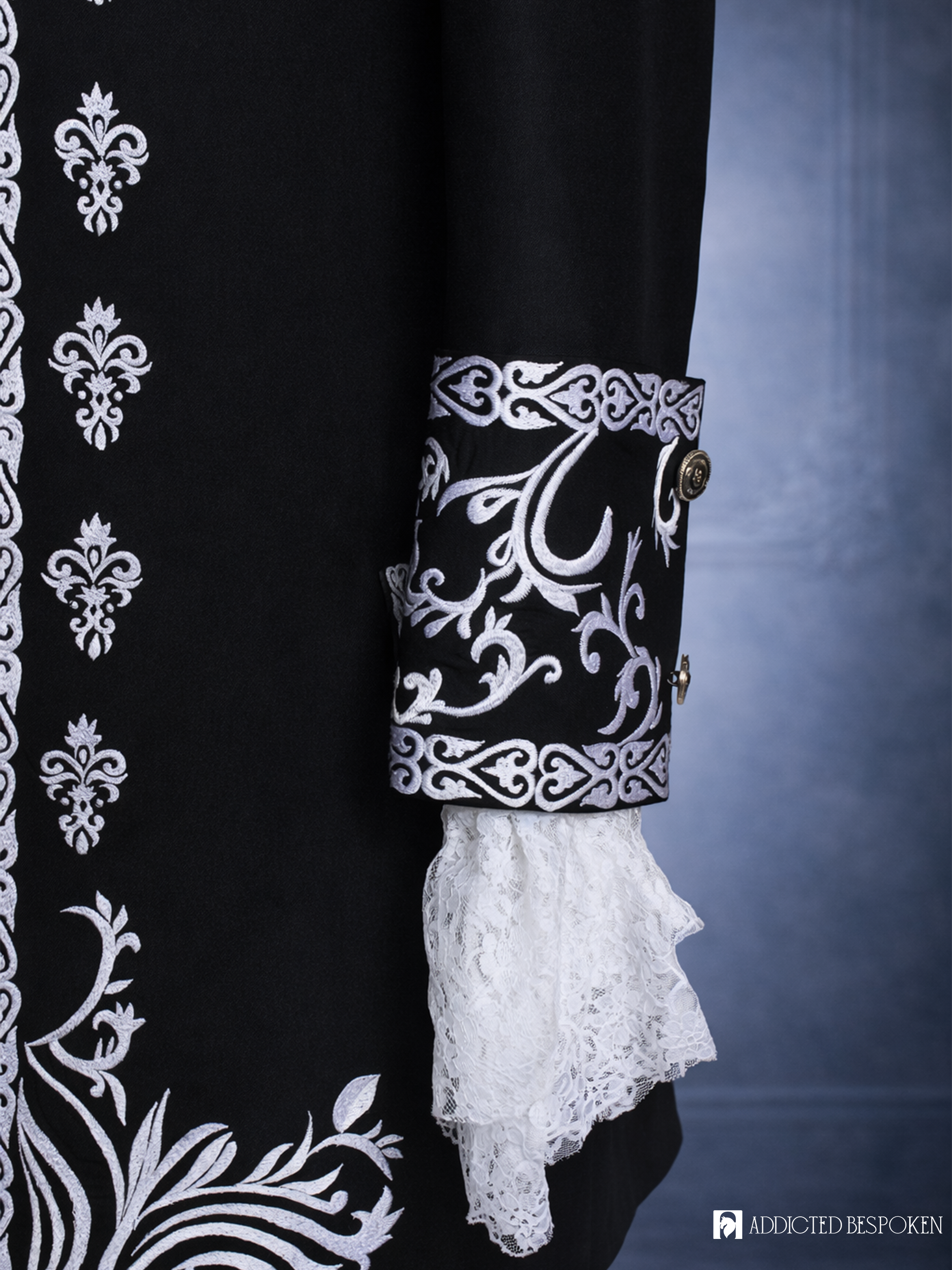 Midnight Rococo Embroidered Suit Addicted Bespoken