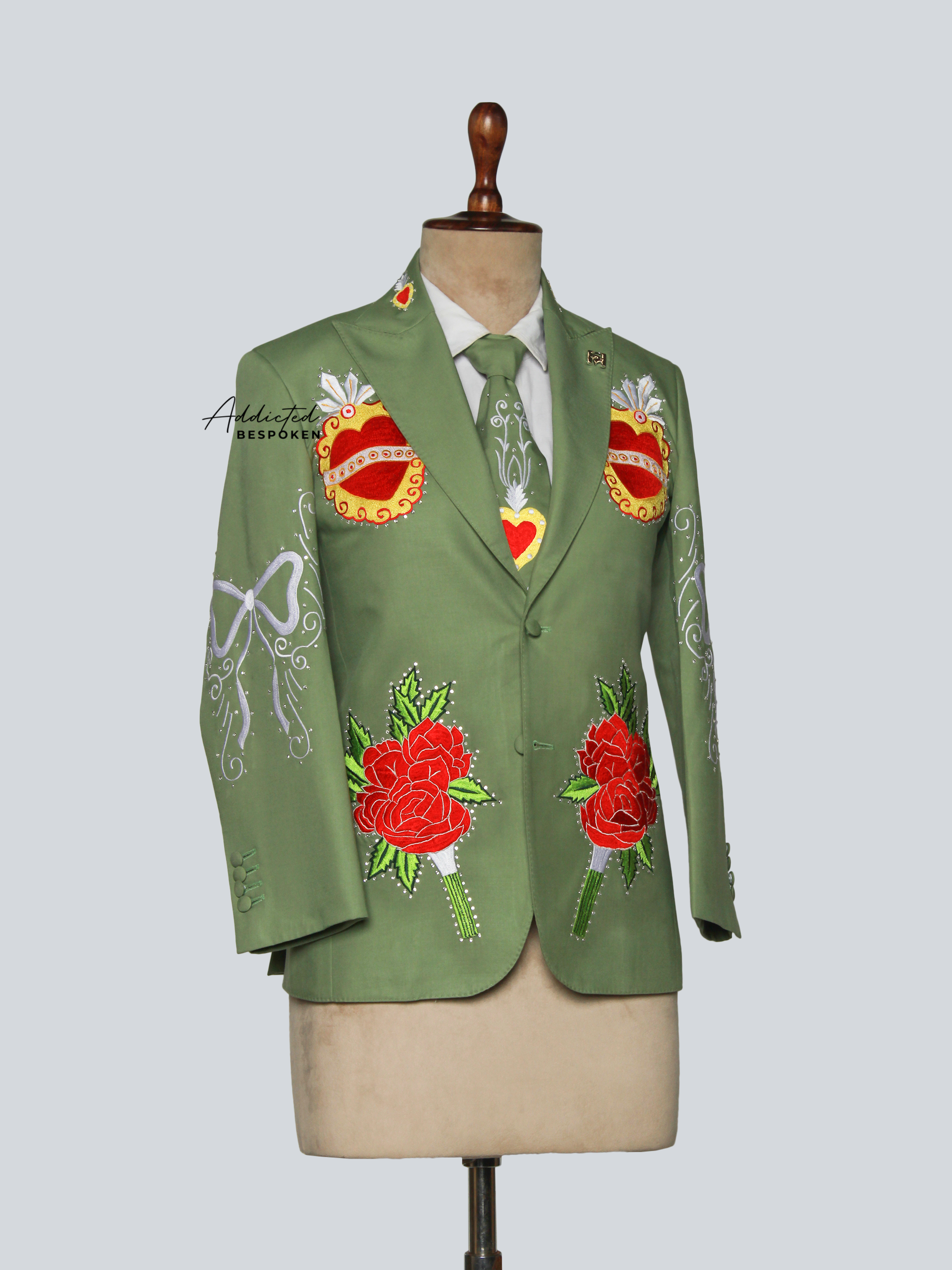 Sacred Bloom Embroidered Suit
