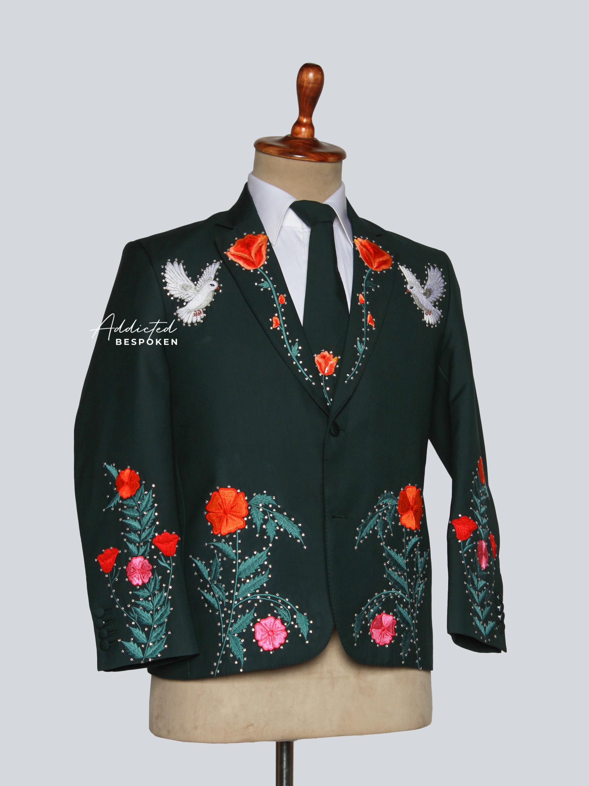 Garden-Inspired Embroidery Suit