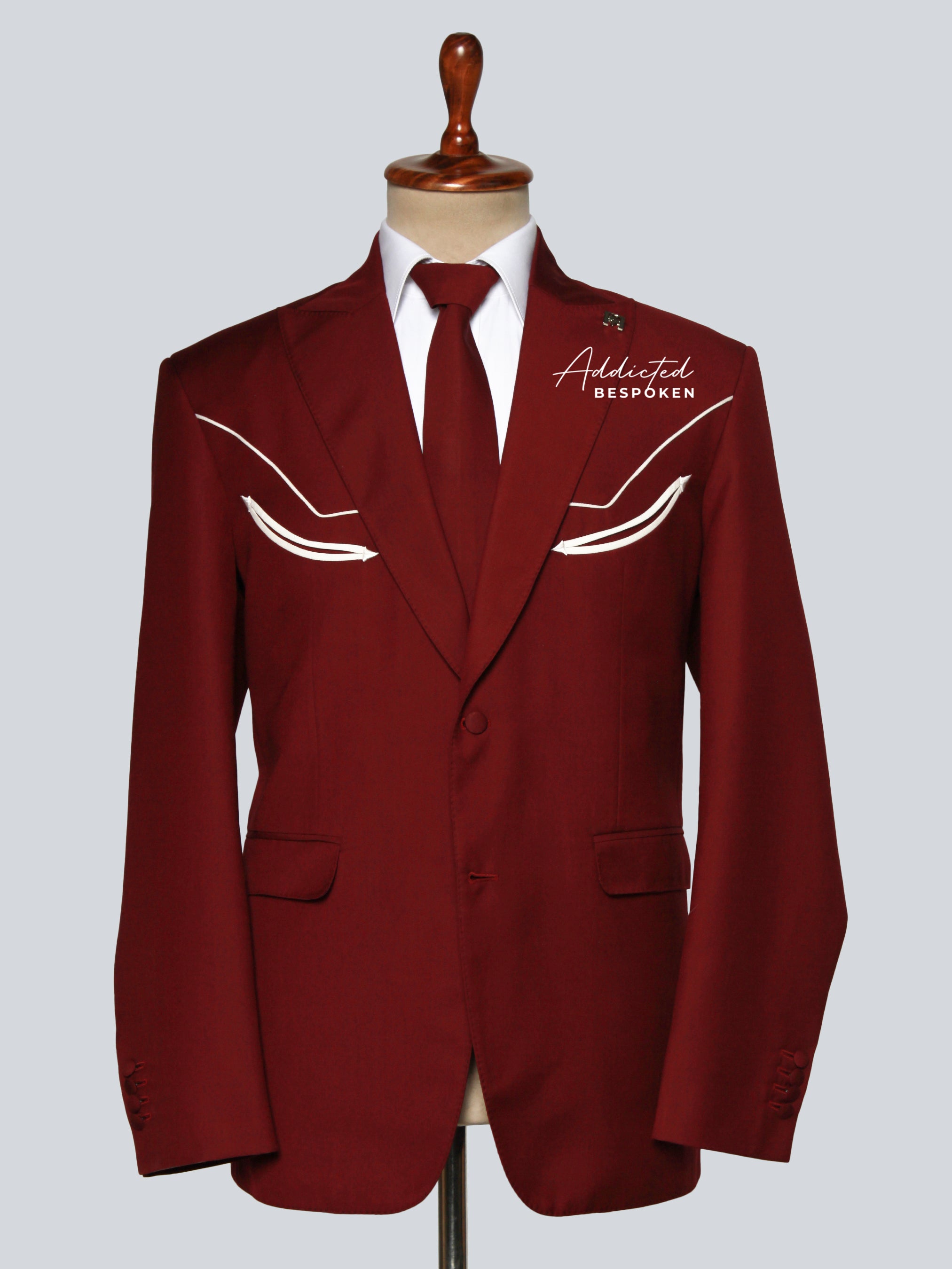 Minimal Wing Embroidered Suit