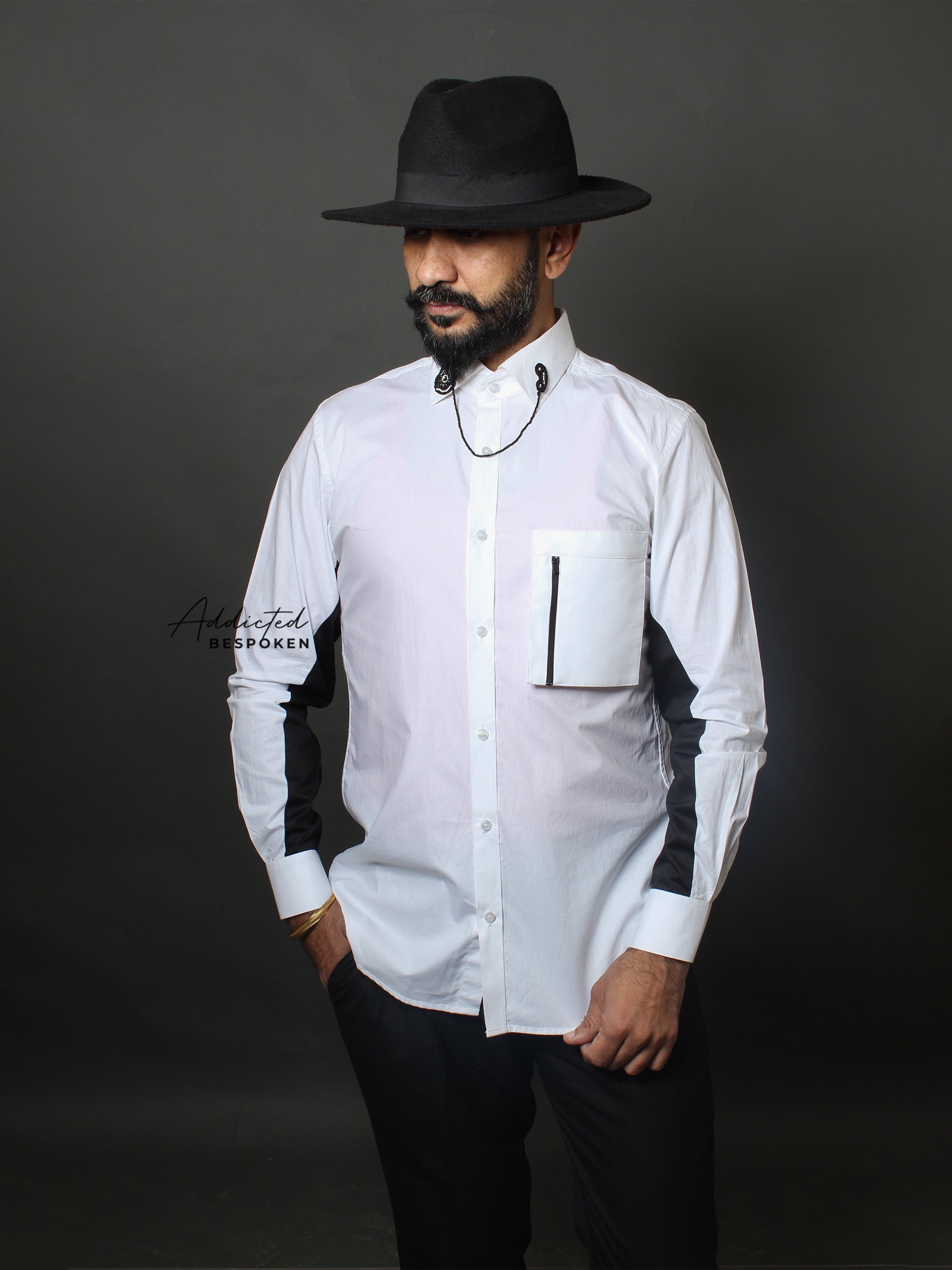 Bicolor Cotton Shirt Addicted Bespoken