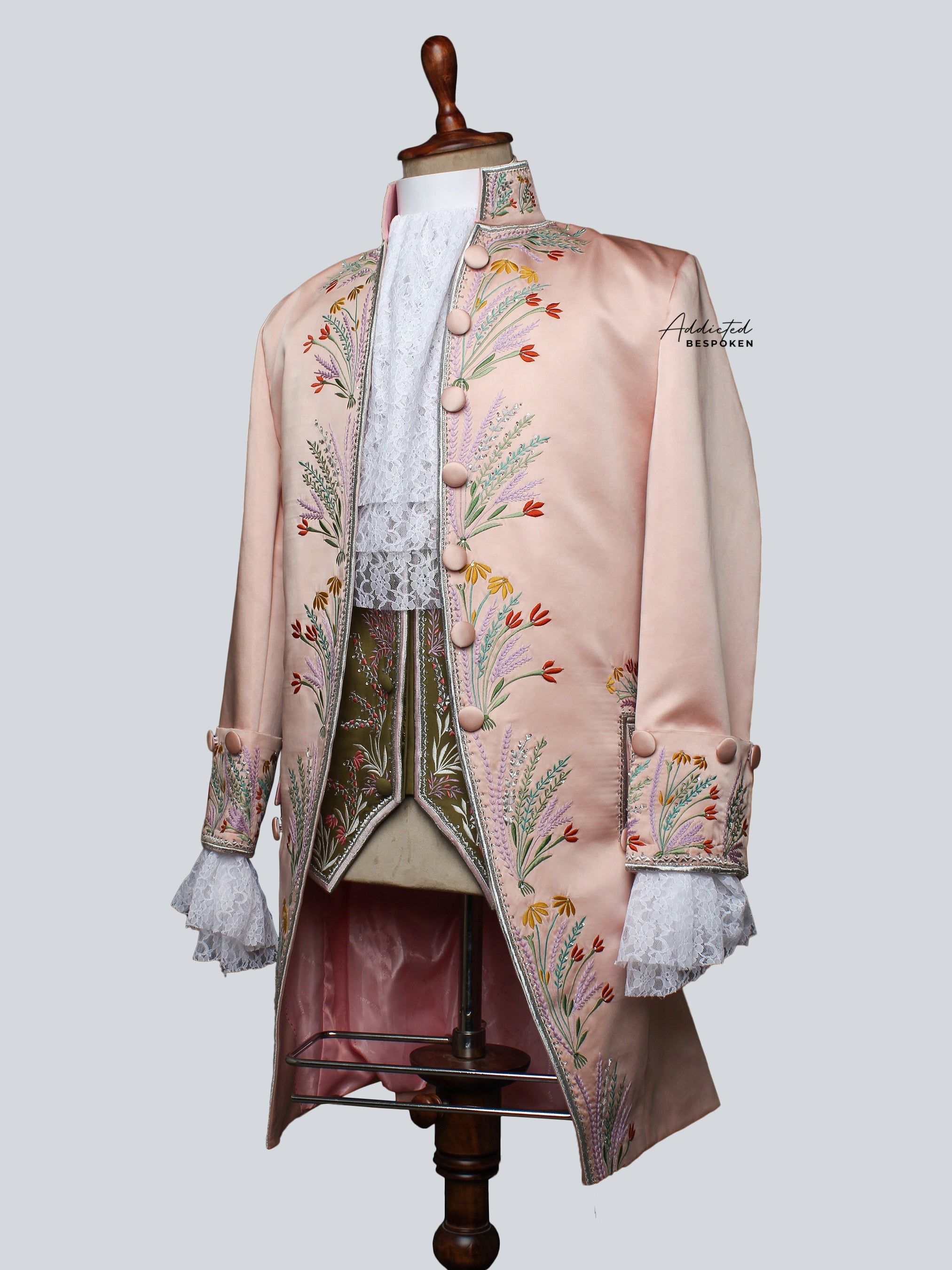 Ornate Blossom Rococo Suit Addicted Bespoken