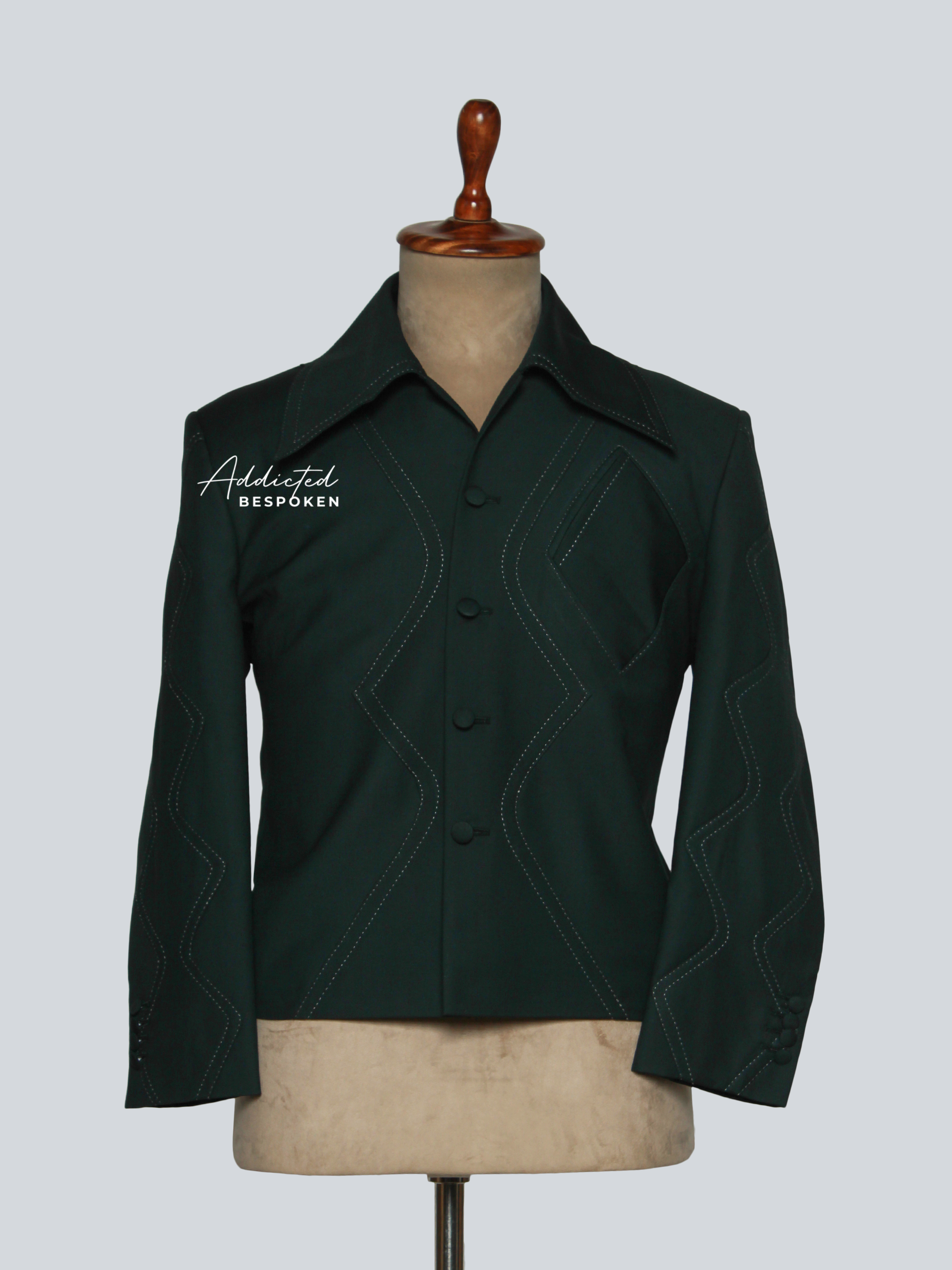 Retro Stitch Suit Set