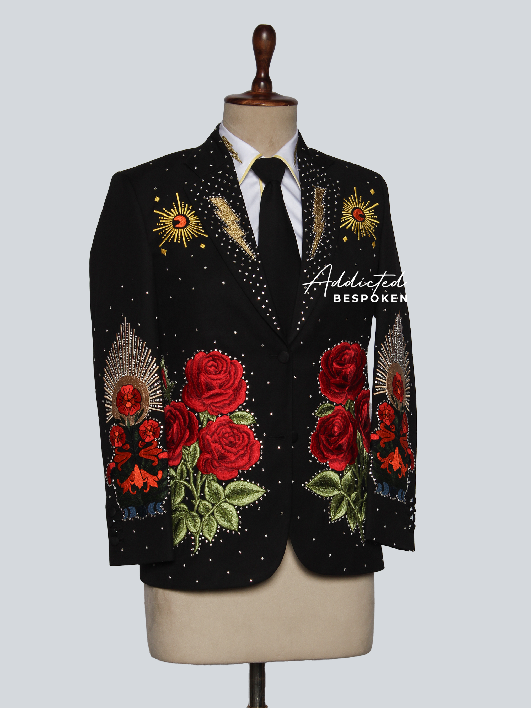 Sacred Heart Embroidered Suit Addicted Bespoken