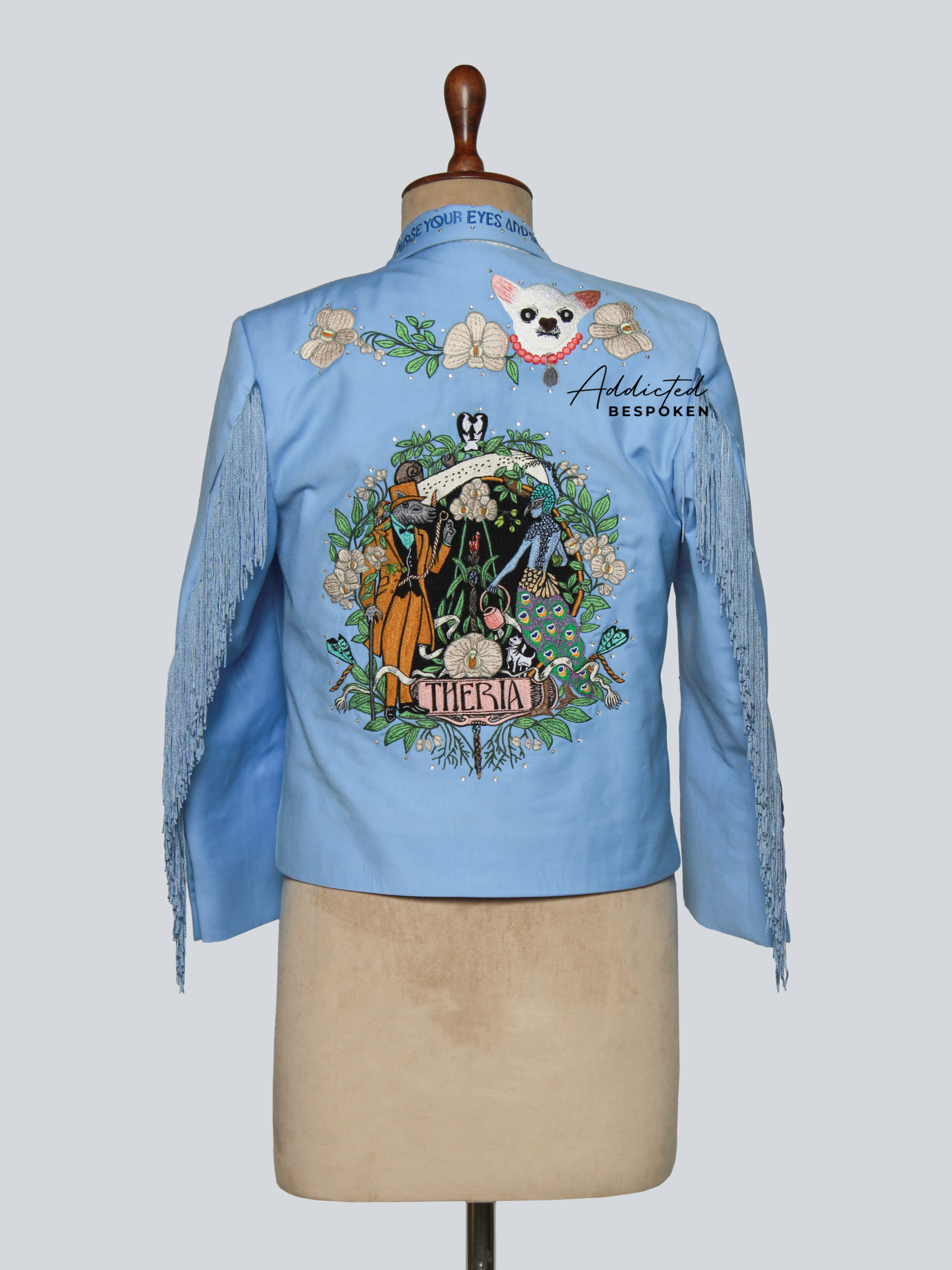 Peacock Tale Embroidered Blazer