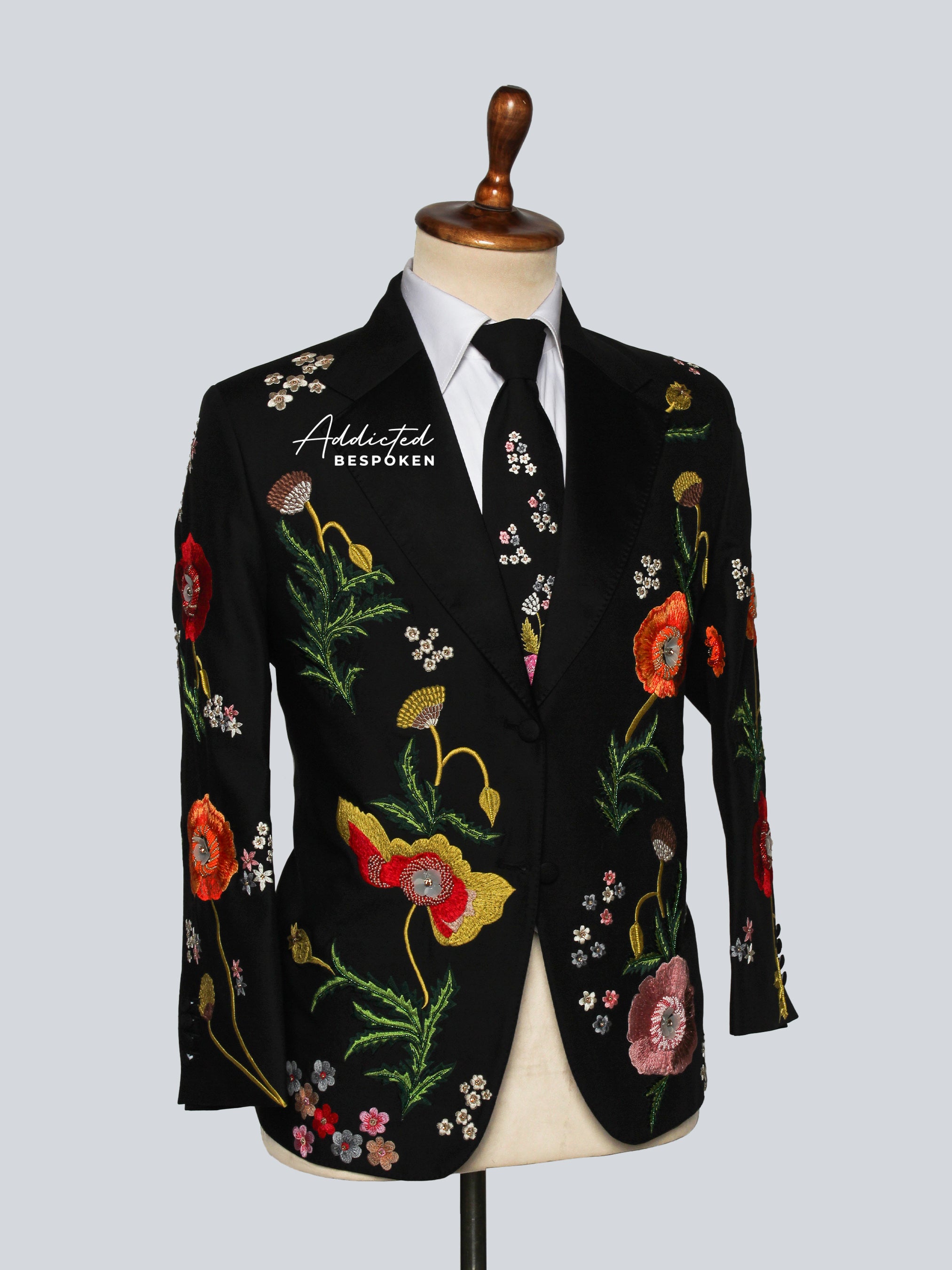 Floral Garden Embroidered Suit Addicted Bespoken
