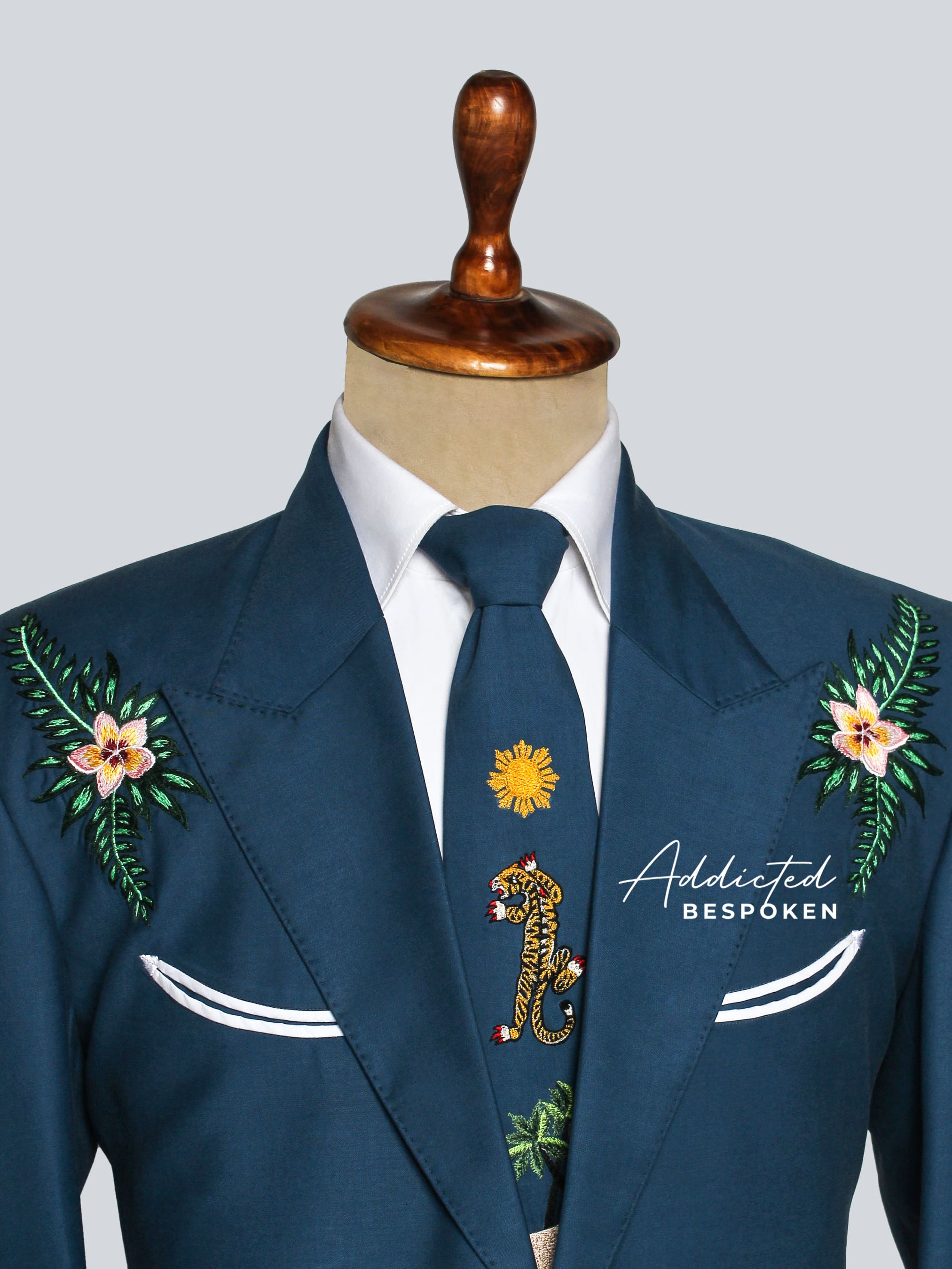 Island Bloom Embroidered Suit Addicted Bespoken