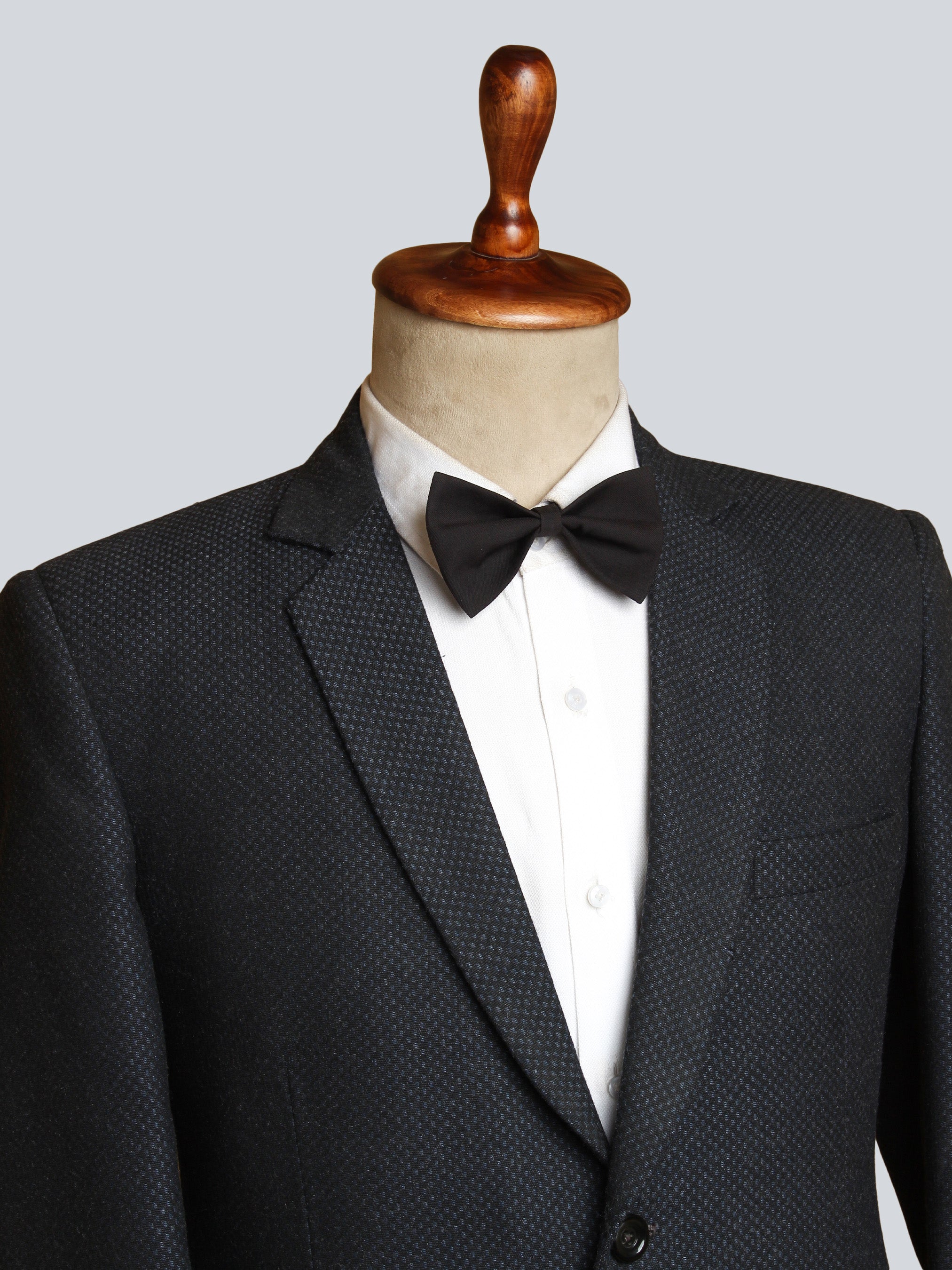 Elegant Black Cotton Blazer (CLS) Addicted Bespoken