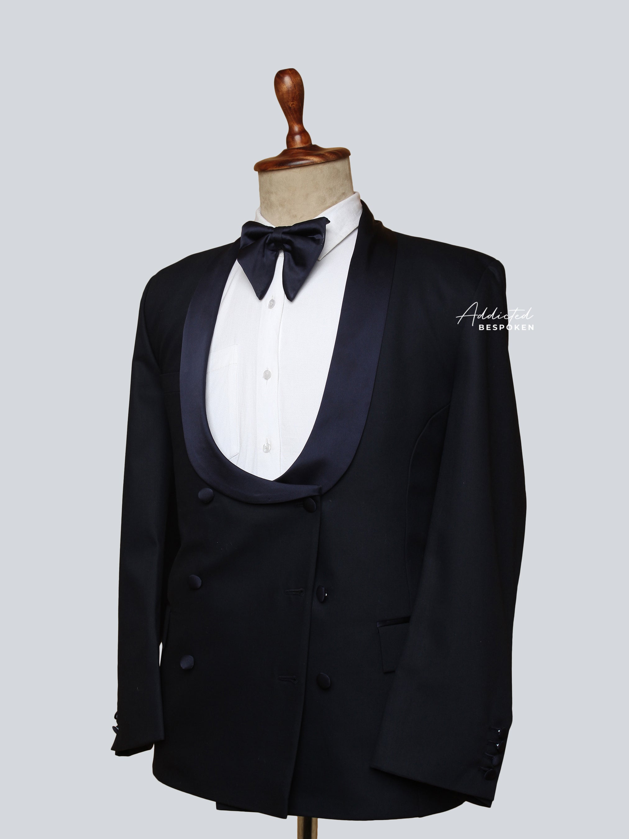 Shawl Lapel Tuxedo Double-Breasted Suit Addicted Bespoken