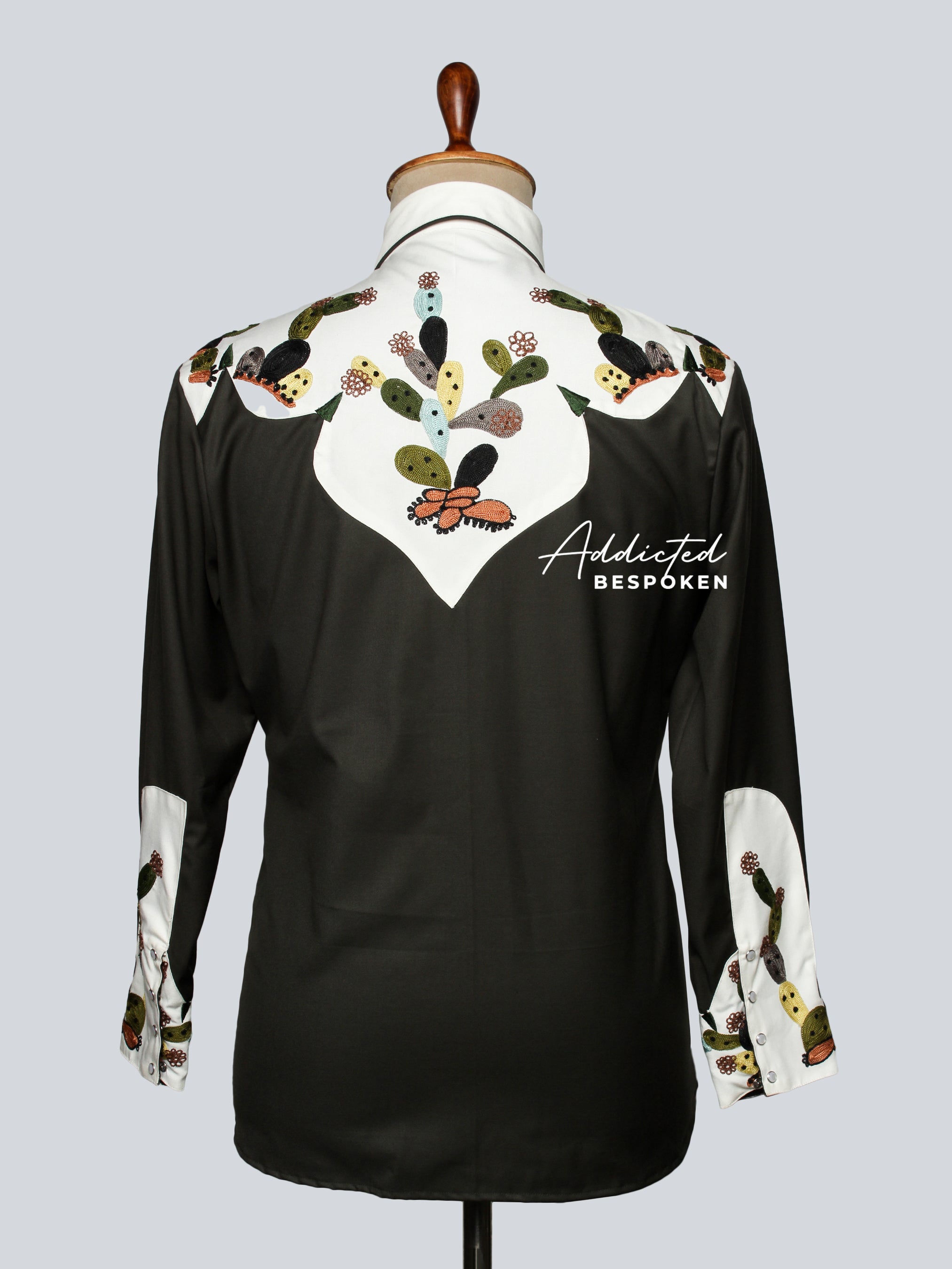 Embroidered Cactus Western Shirt