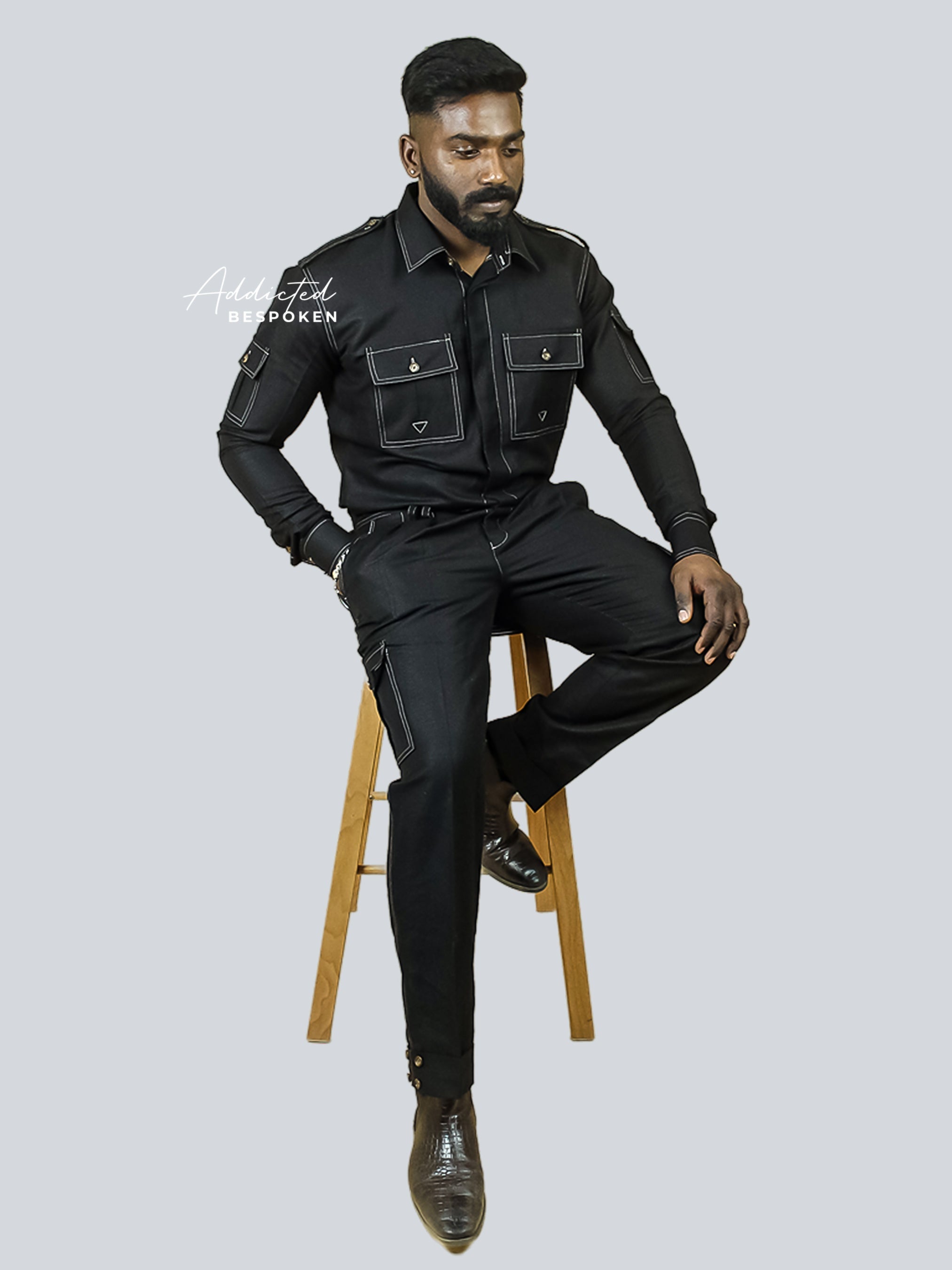 Military Inspired Retro Jumpsuit Addicted Bespoken