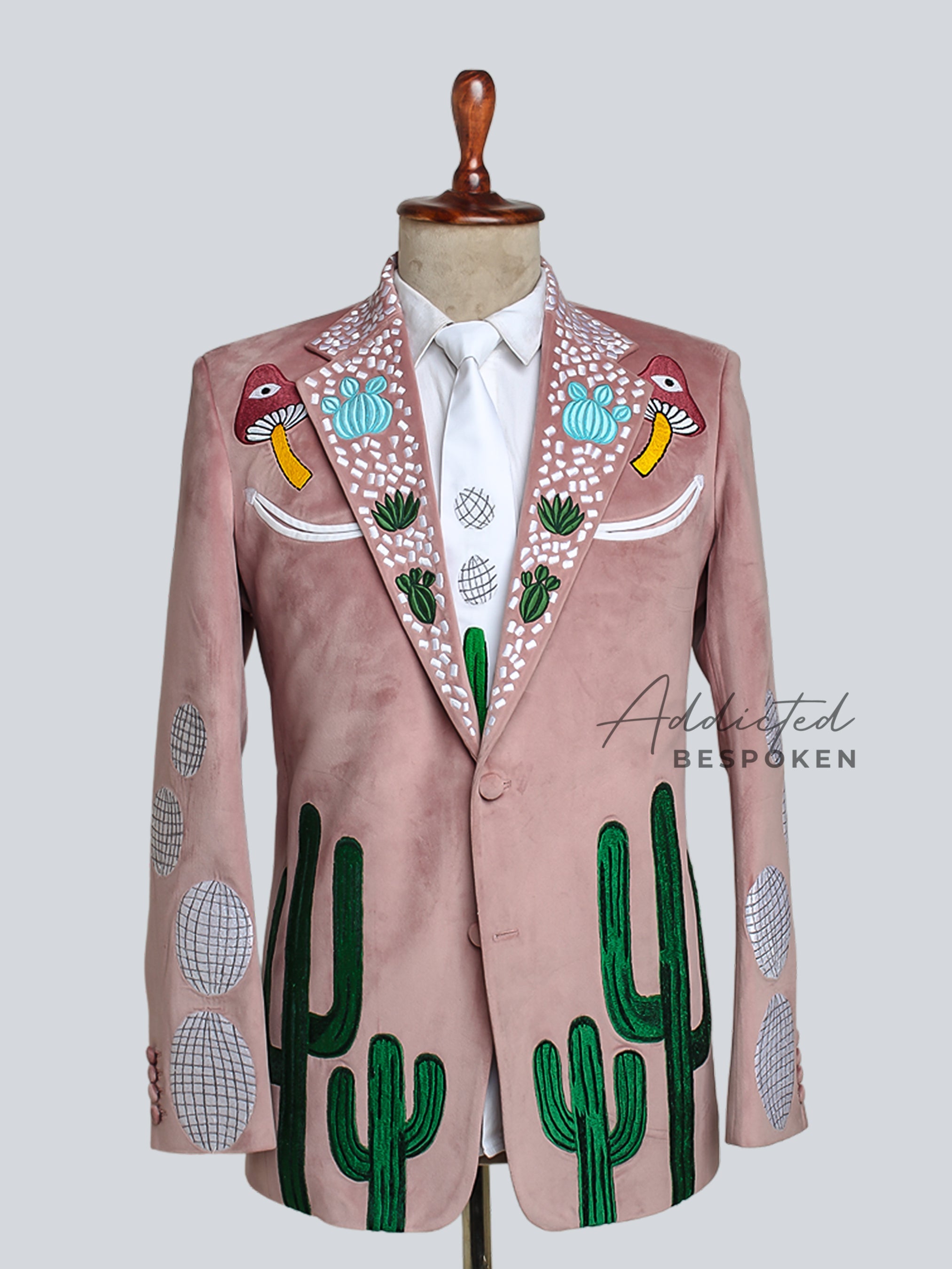 Dusty Rose Cactus Suit Addicted Bespoken