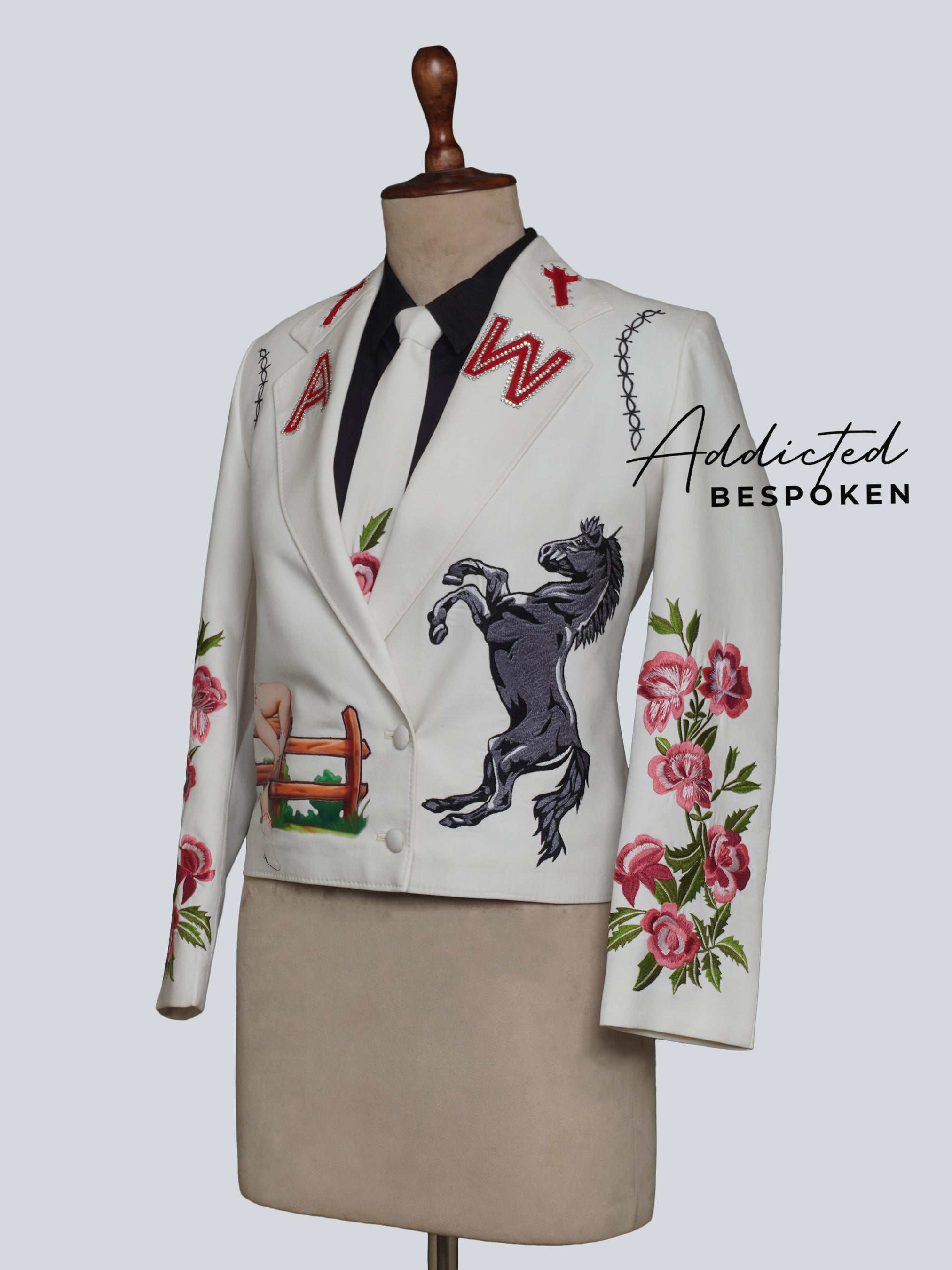 Rock Cowgirl Embroidered Suit