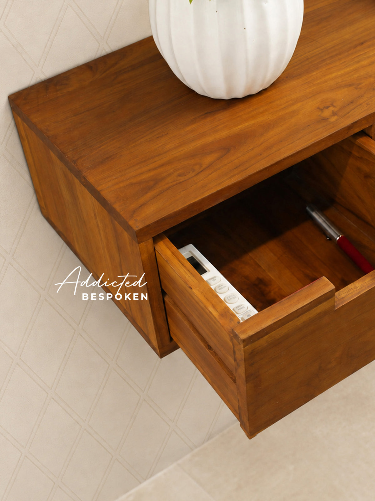 Wooden wall drawer