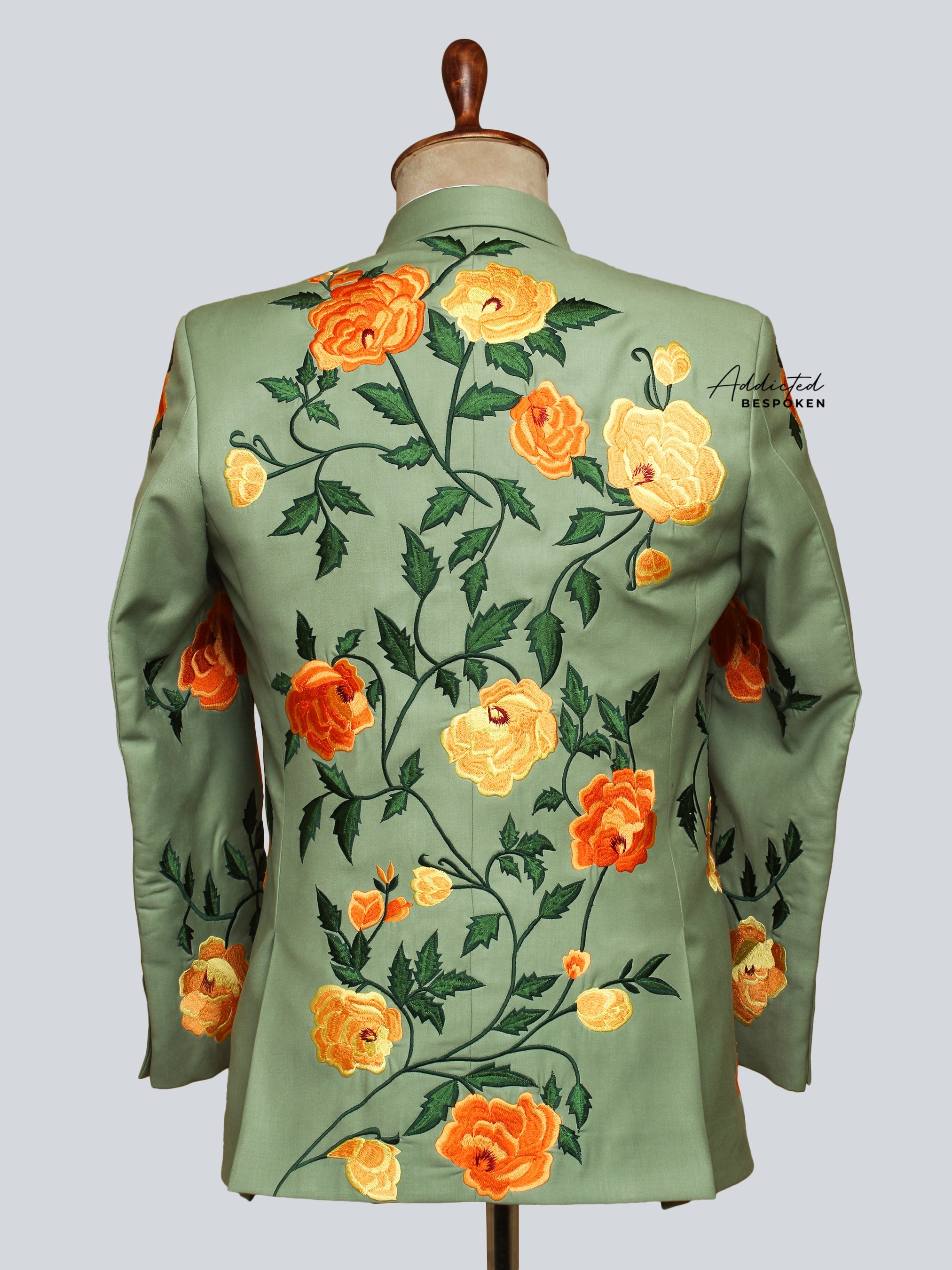 Premium Floral Embroidered Suit Addicted Bespoken