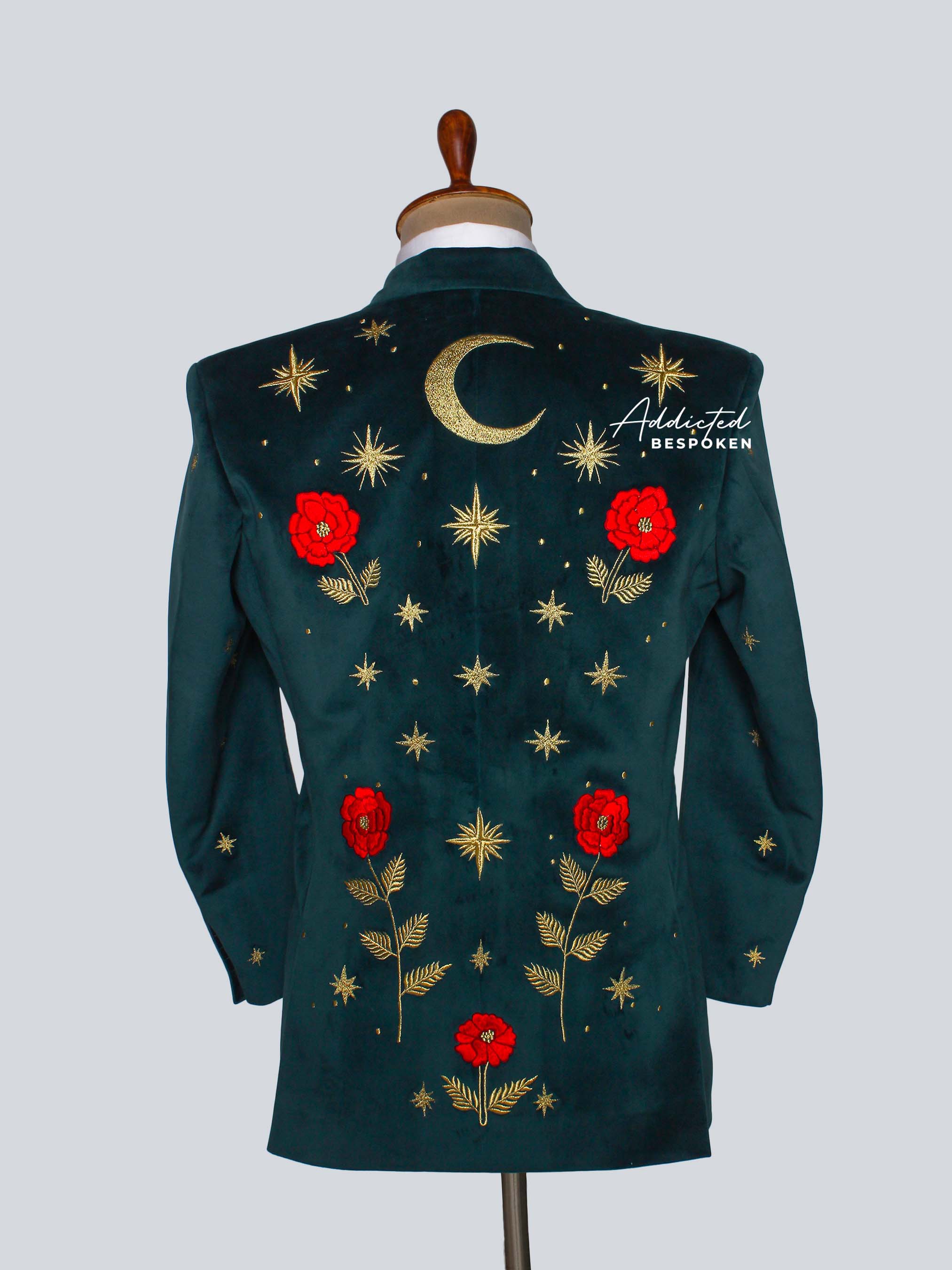 Celestial Embroidered Western Wedding Suit Addicted Bespoken