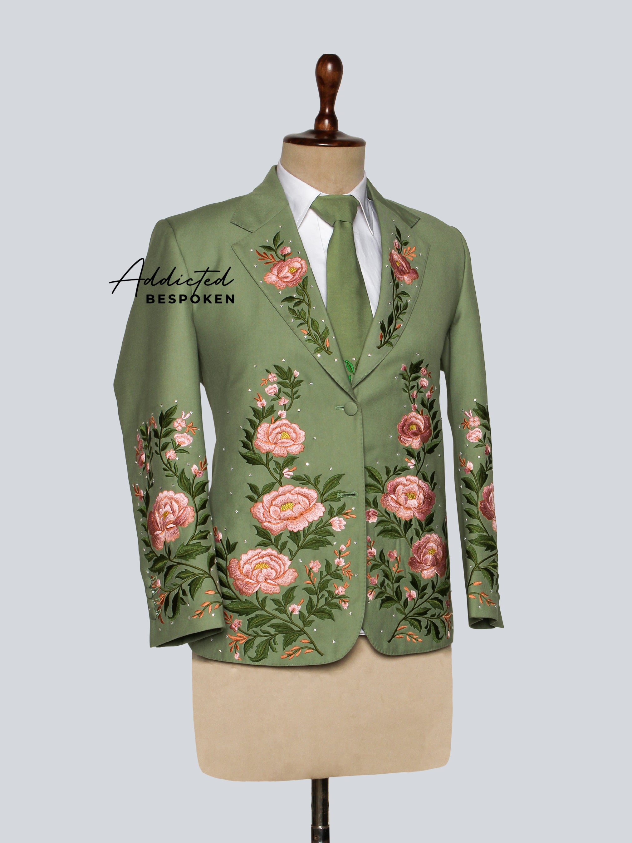 Handcrafted Floral Wedding Suit Addicted Bespoken