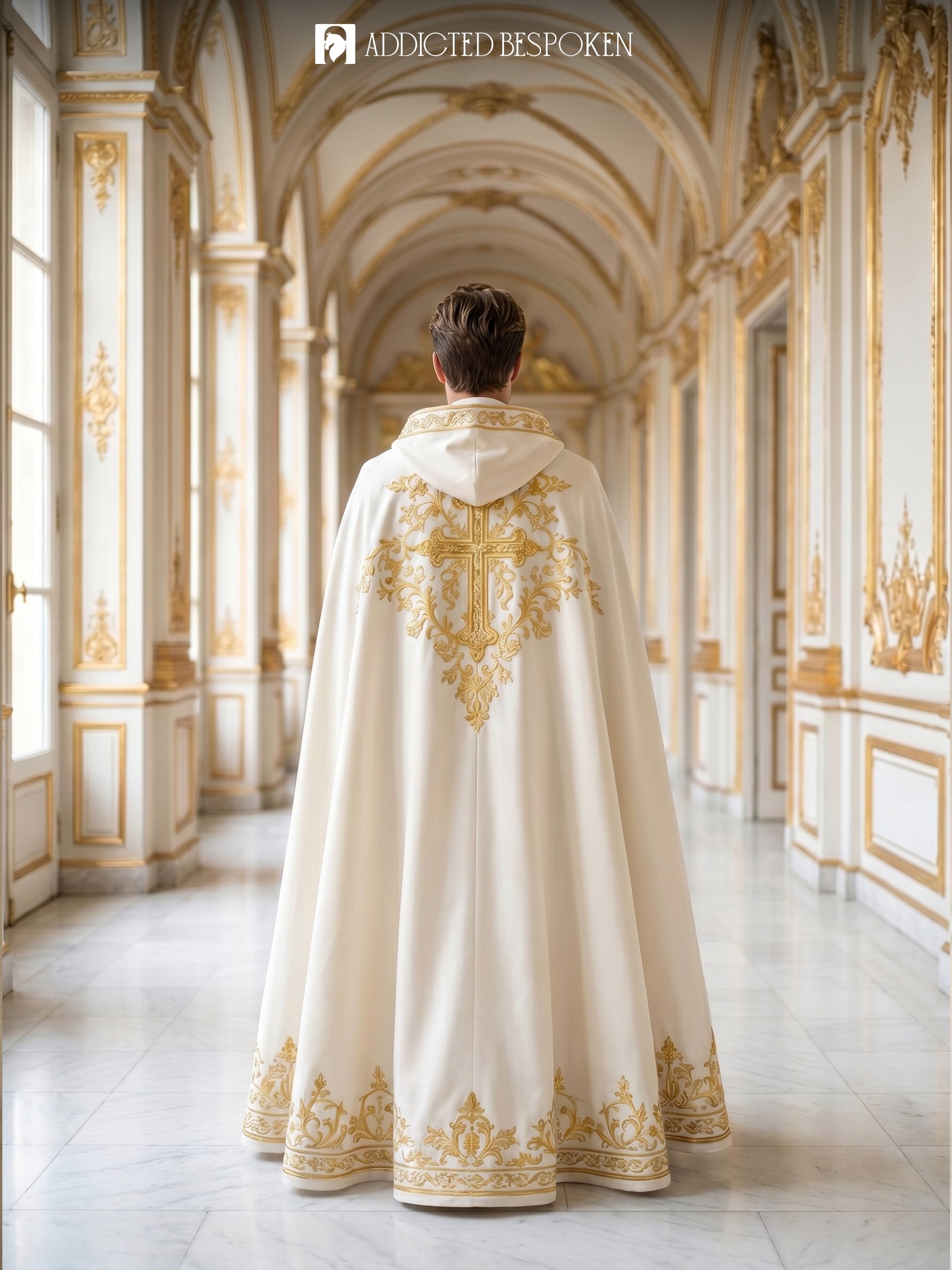 Embroidered Royal Cape Suit Ensemble Addicted Bespoken