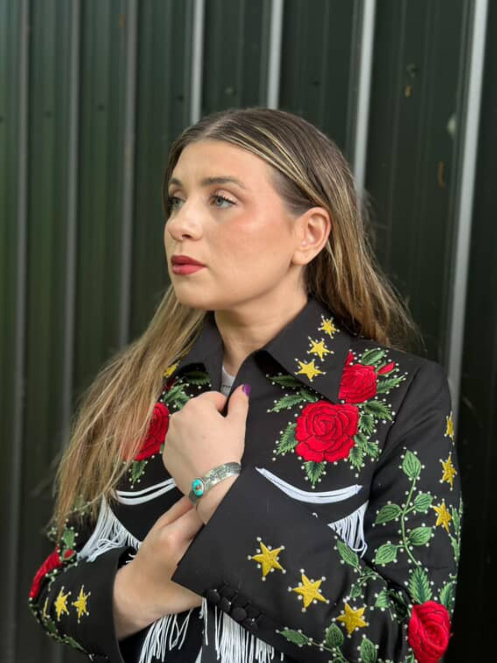 Star-Spangled Western Charm Fringe Embroidered Suit