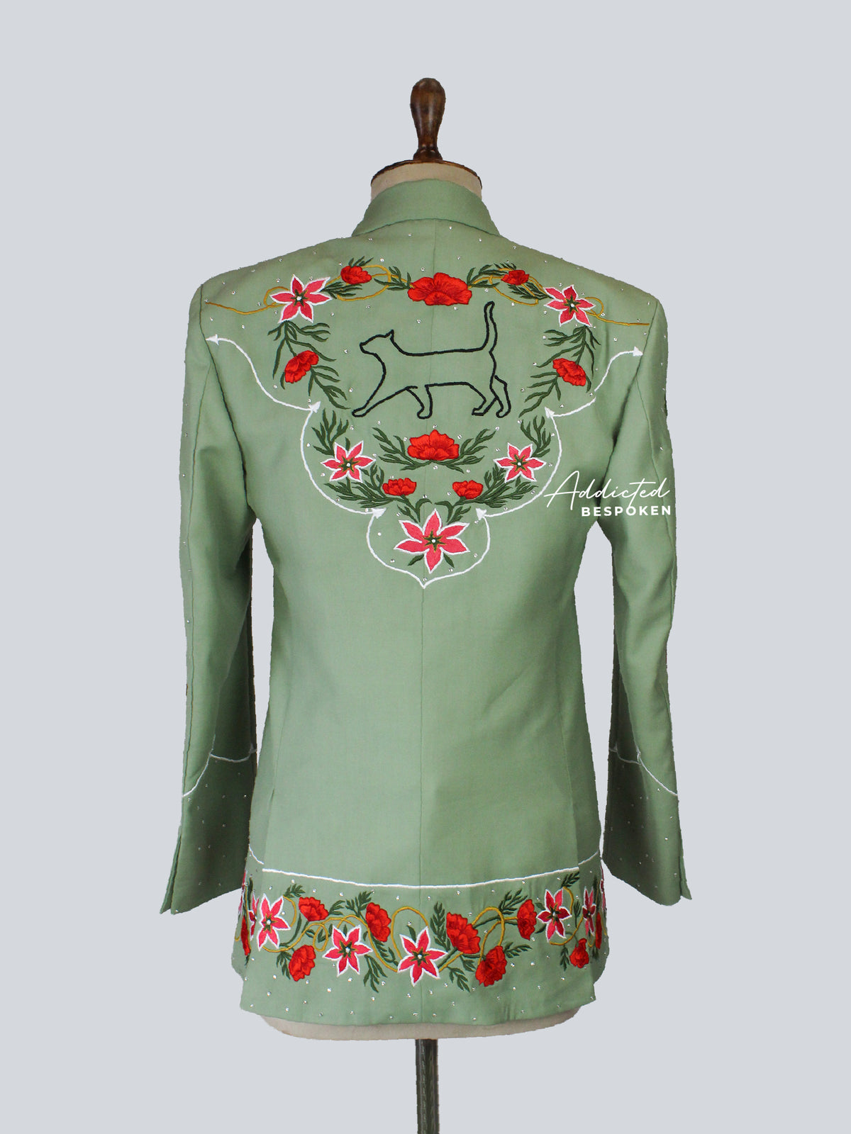 Men's Olive Green Suit Addicted Bespoken