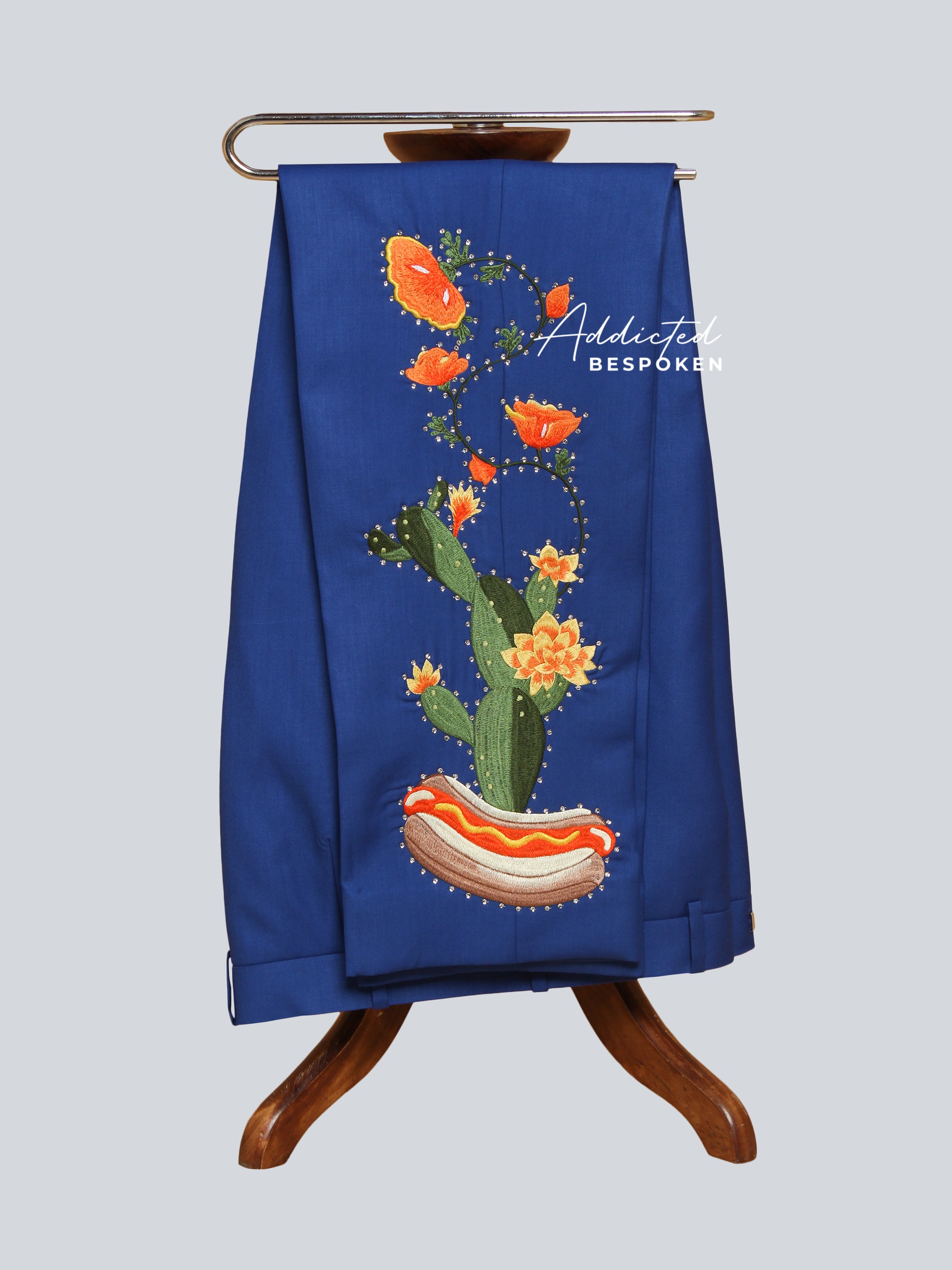 Cactus Bloom Embroidered Suit