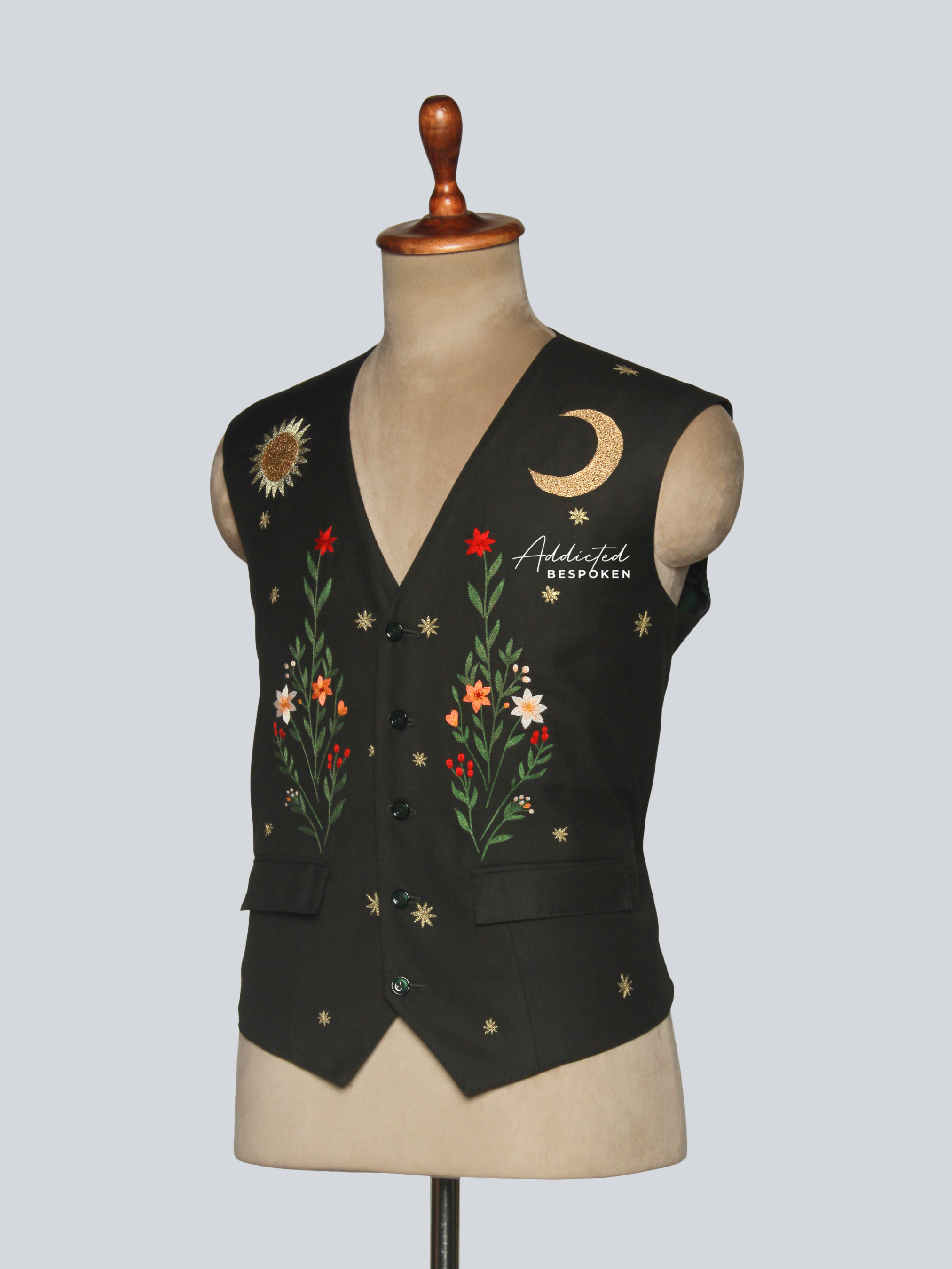 The Twilight Bloom Vest Set