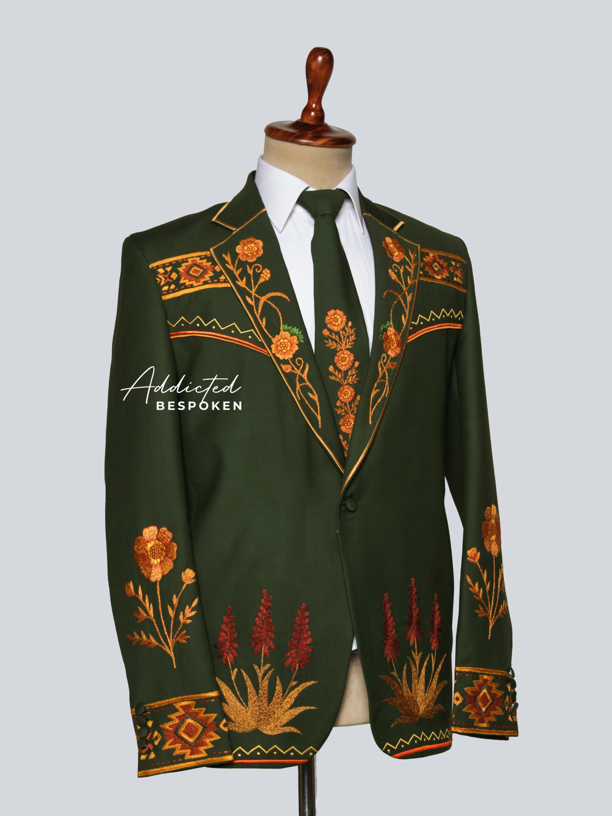 Ornate Embroidery Suit