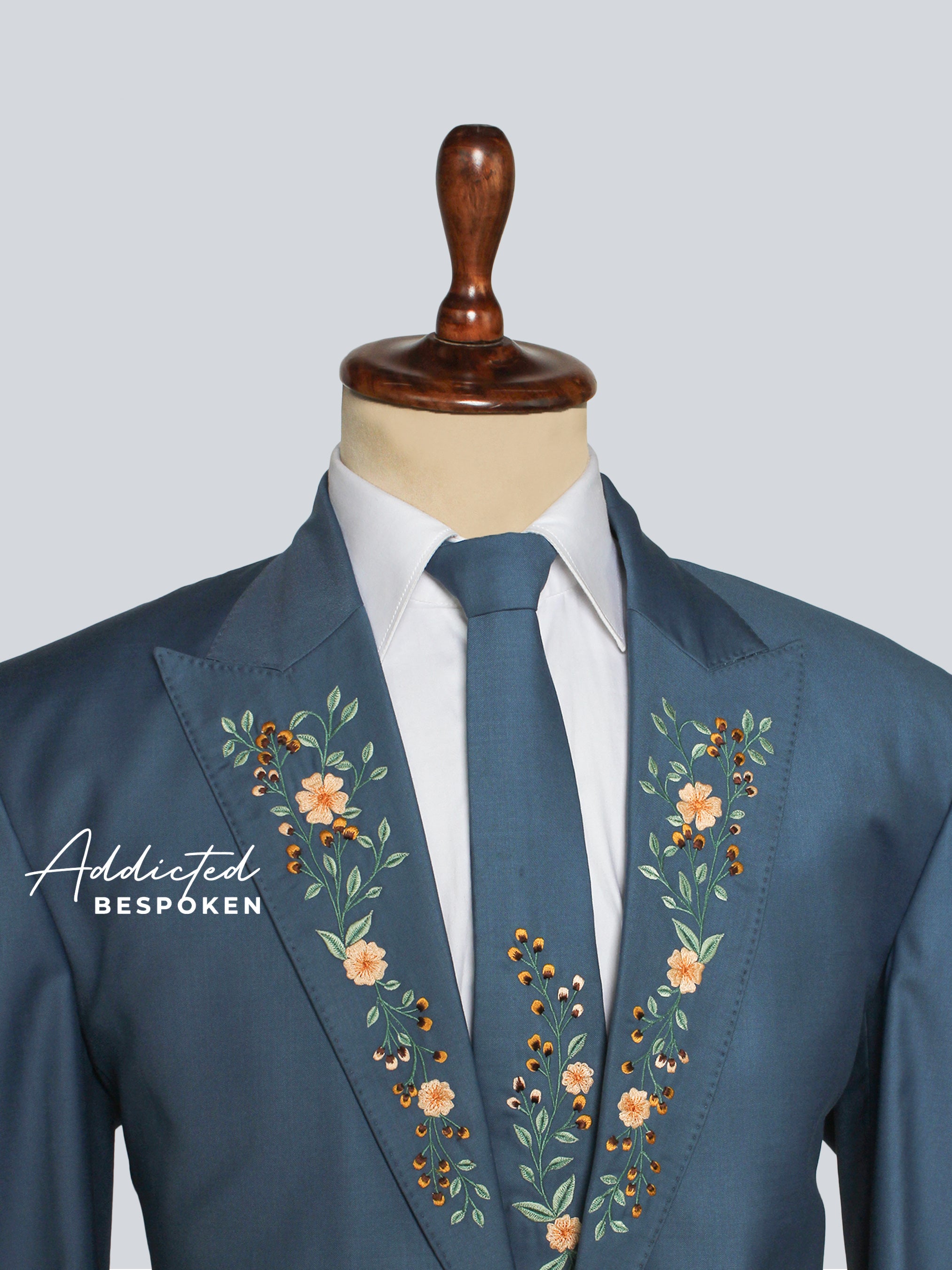 Royal Sky Western Suit Addicted Bespoken