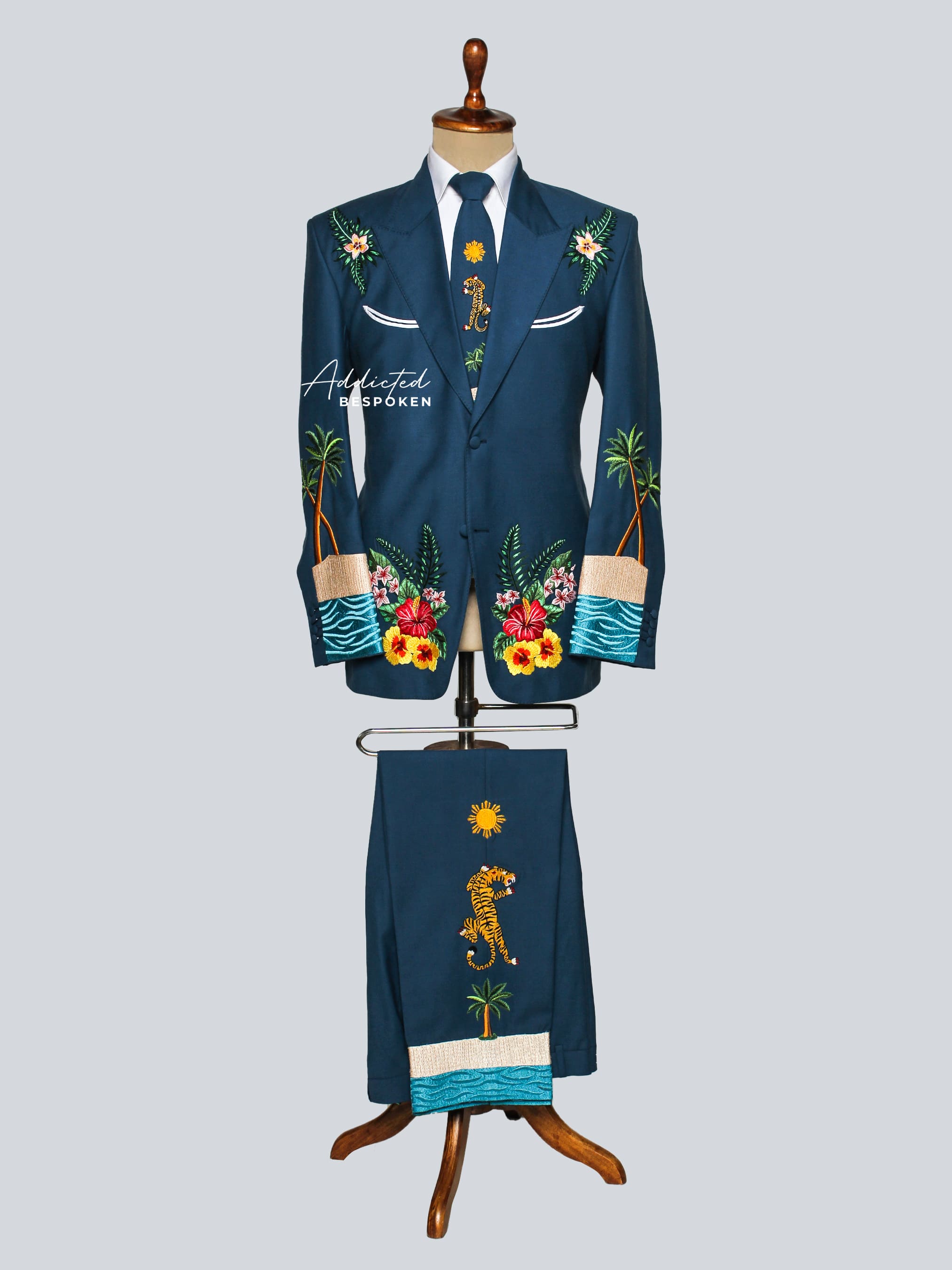 Island Bloom Embroidered Suit Addicted Bespoken