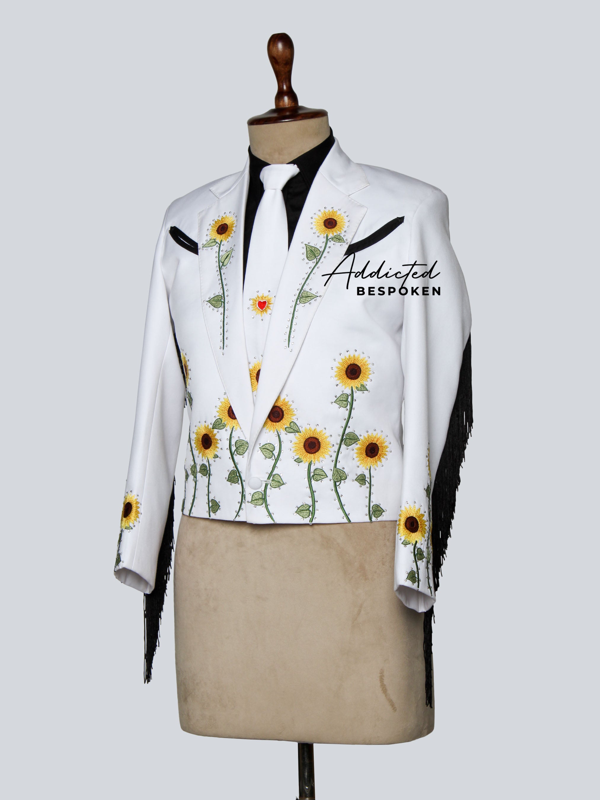 Sunflower Embroidered Suit Addicted Bespoken