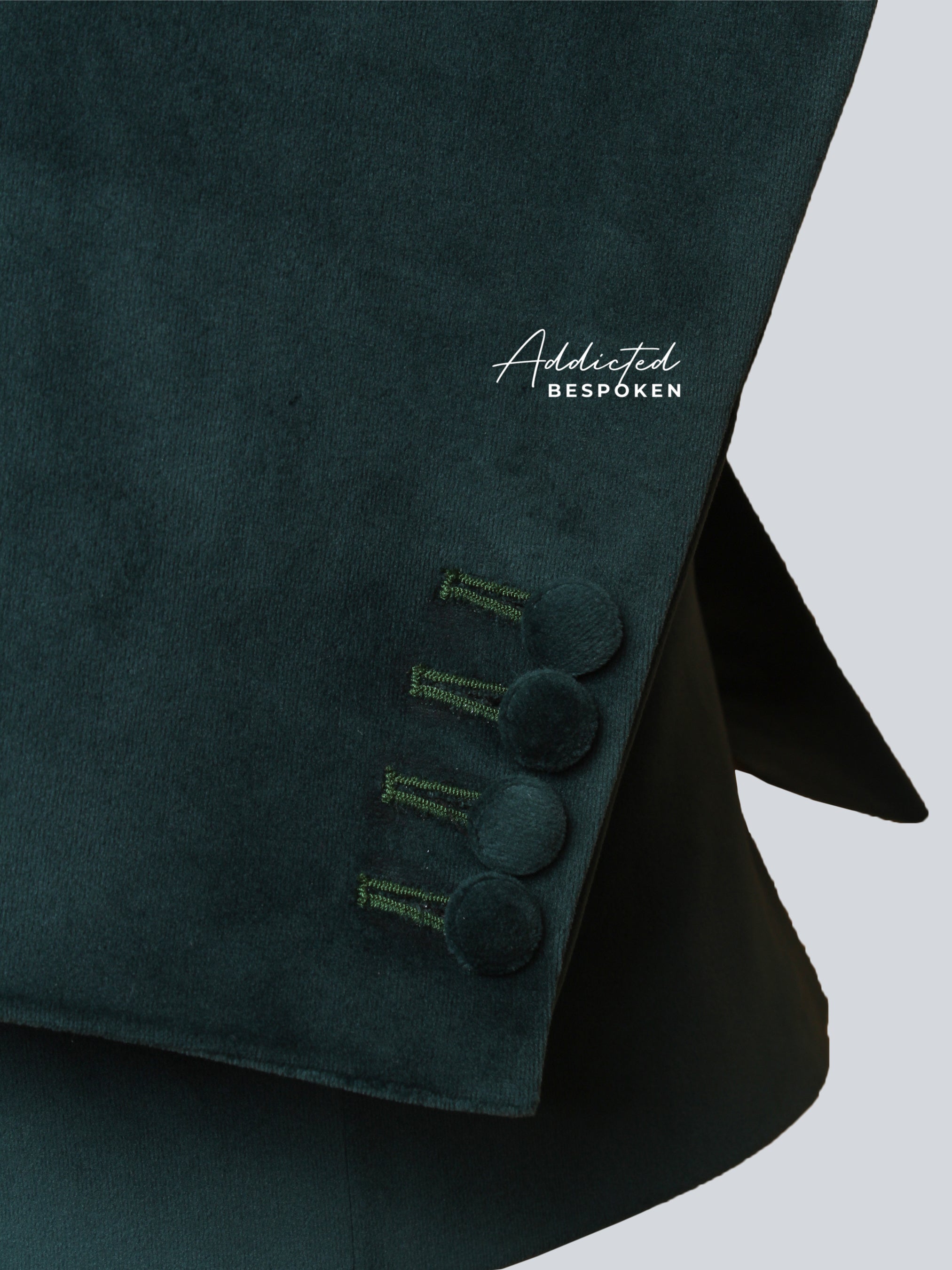 Nature-Adorned Embroidered Suit