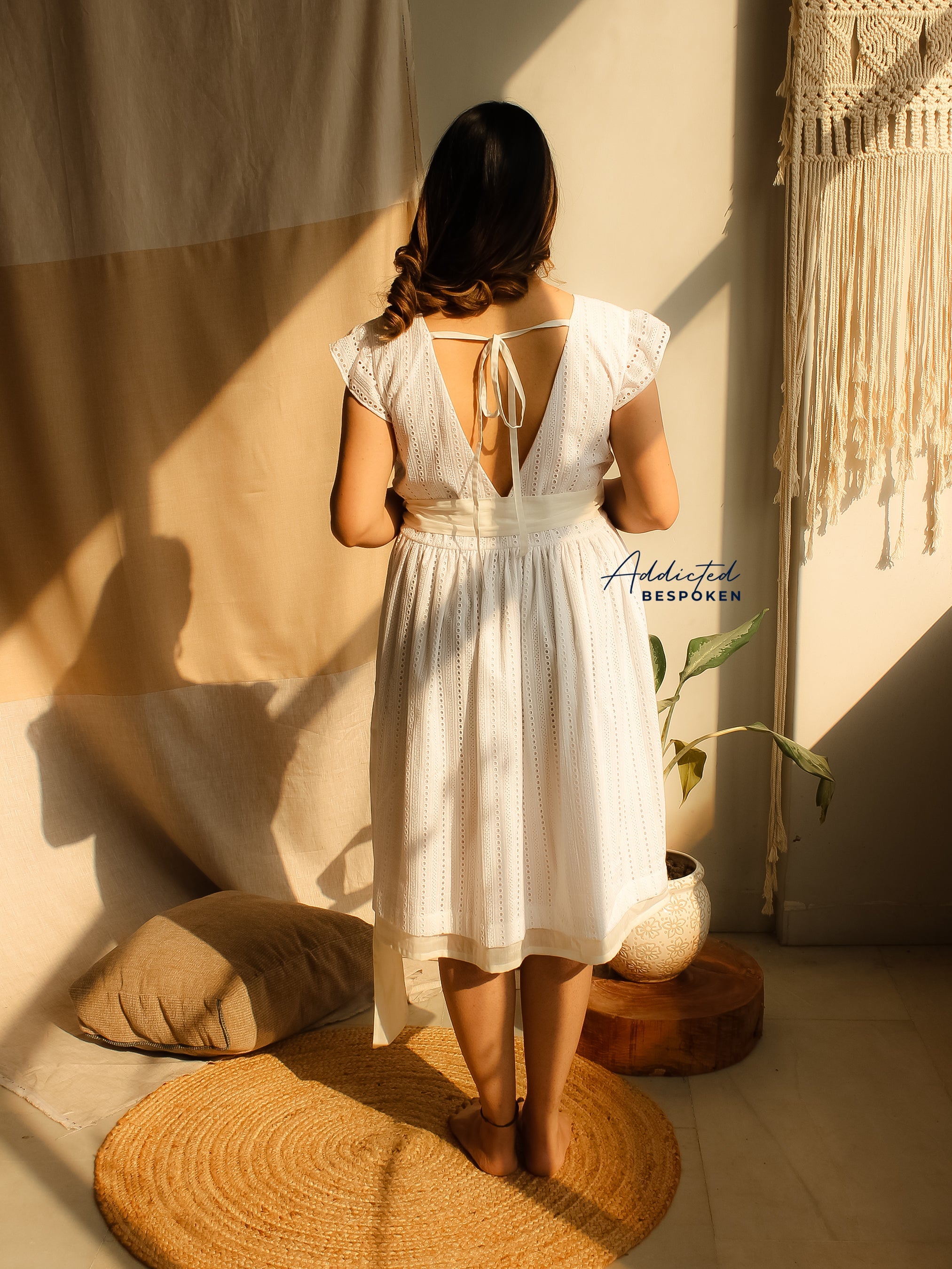 Summer Bloom Eyelet Mini Dress Addicted Bespoken