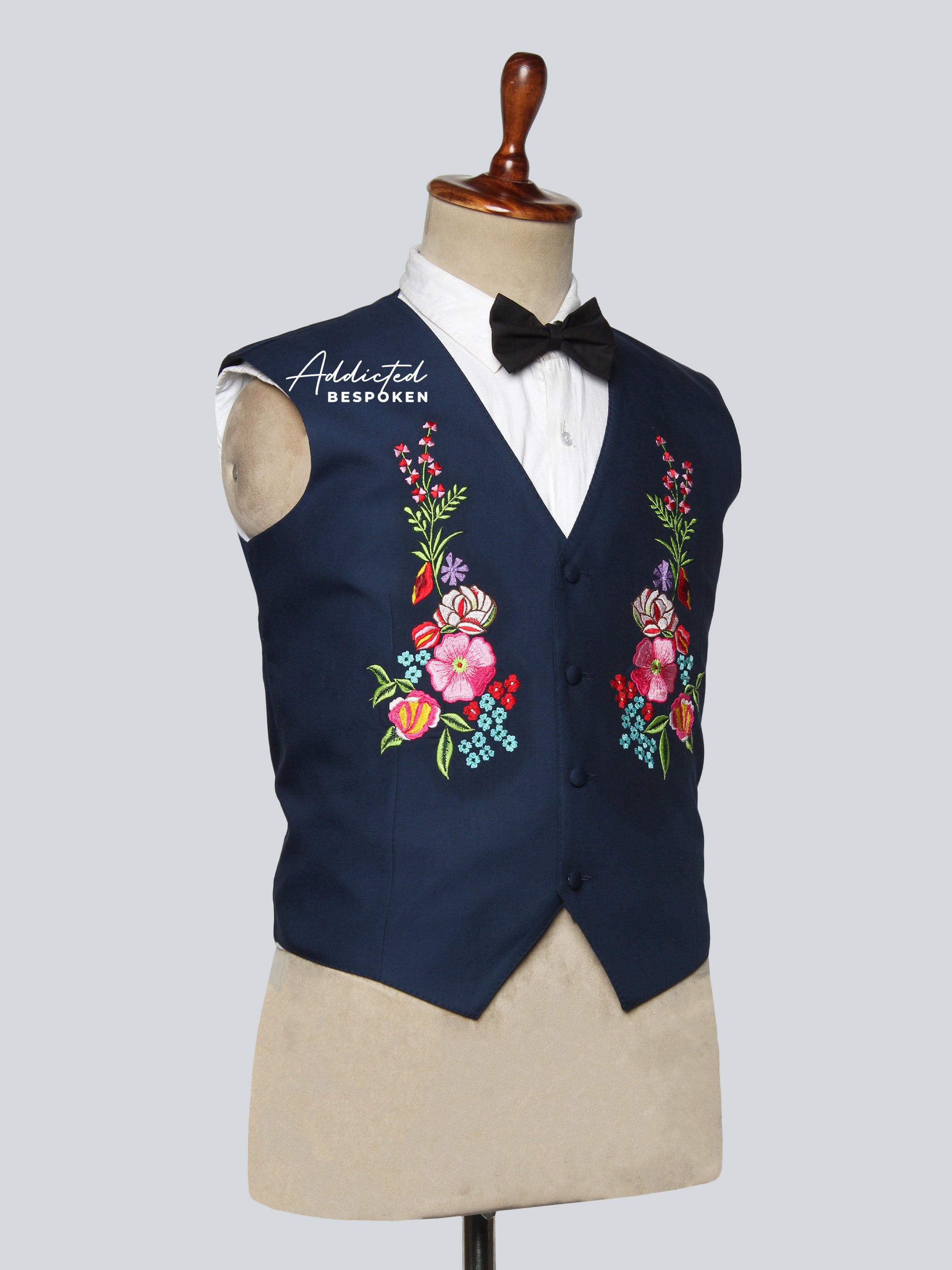 Floral Embroidered Waistcoat