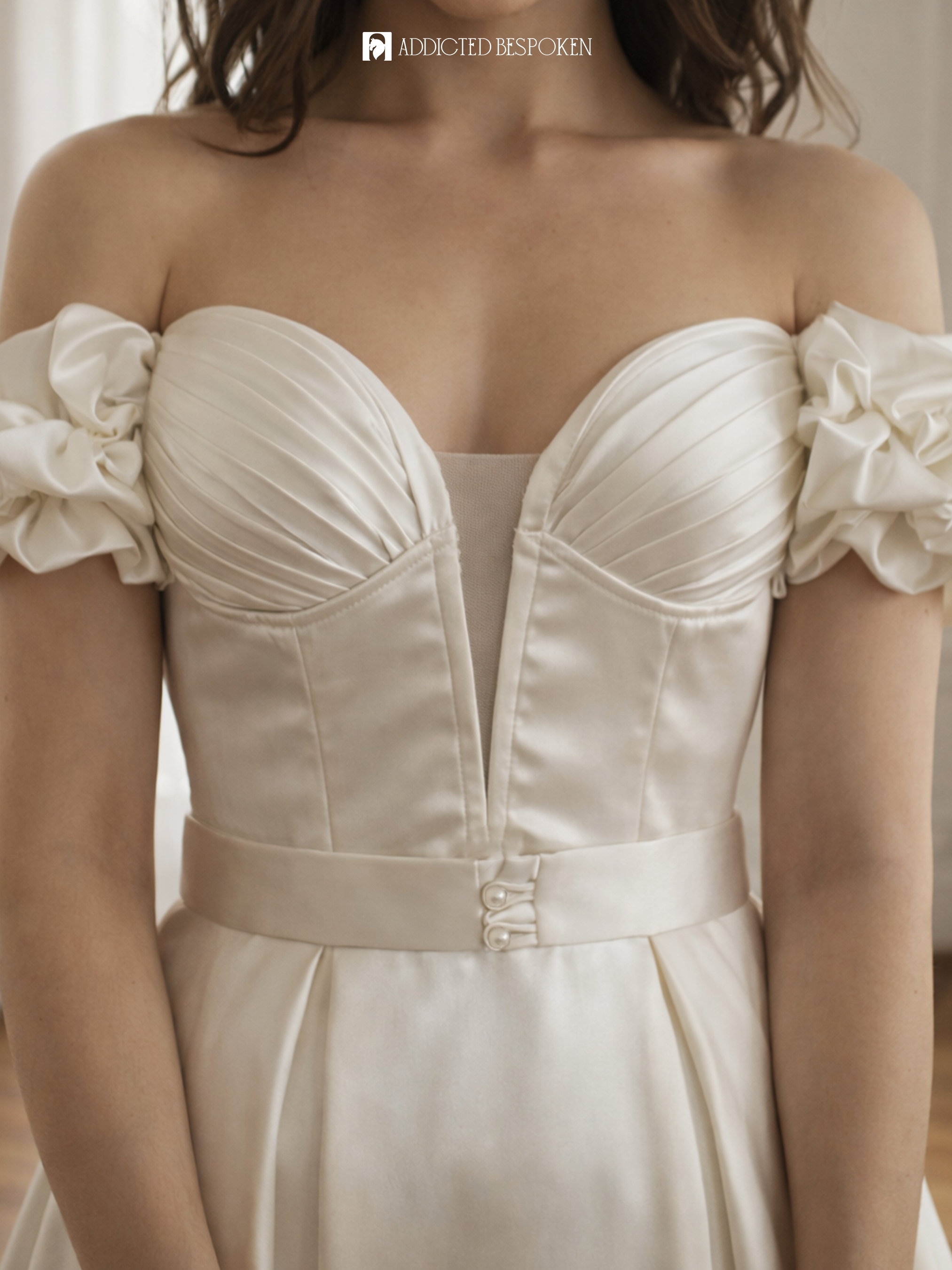 Off Shoulder Bridal Gown Addicted Bespoken