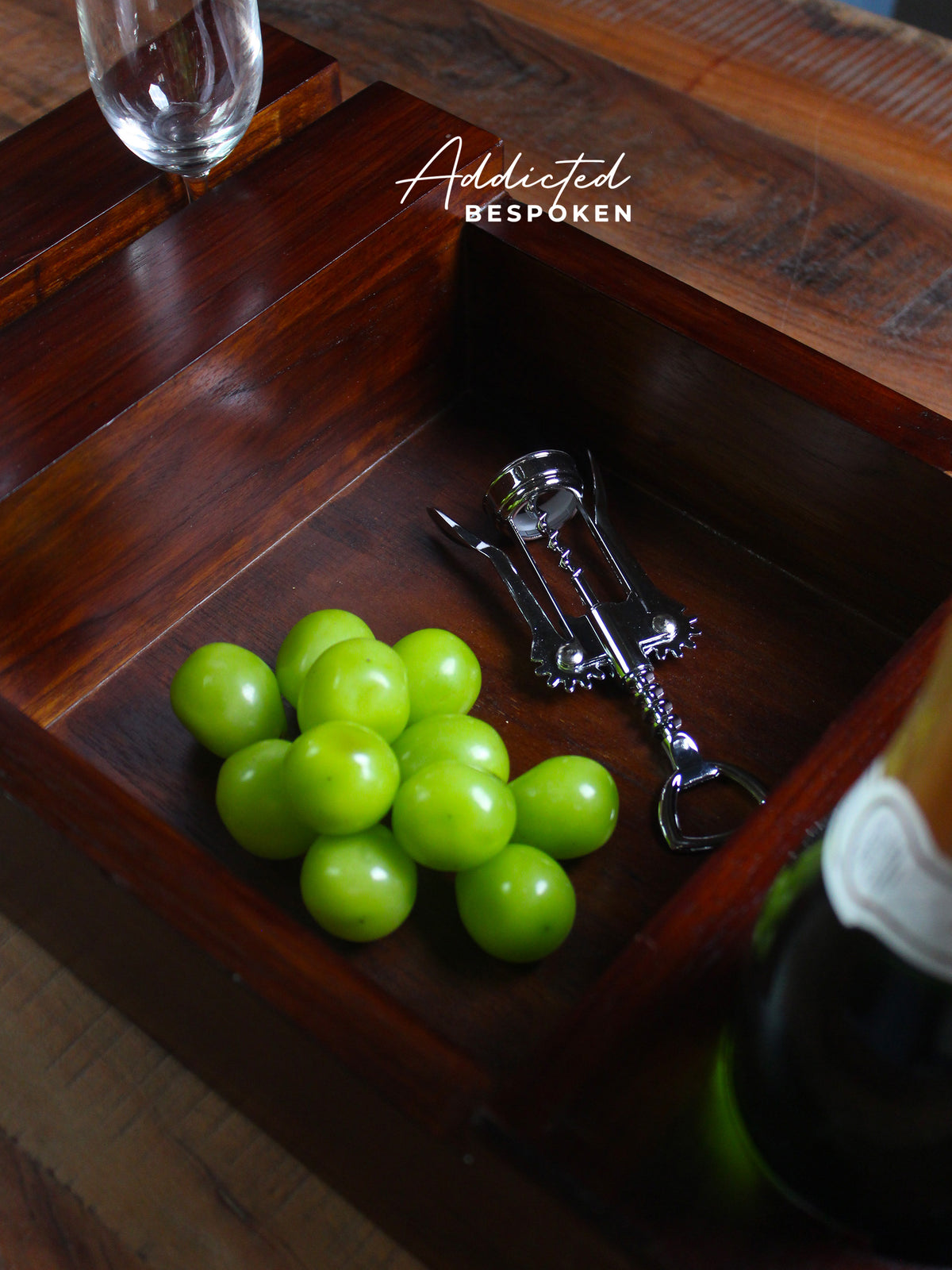 wooden serving tray