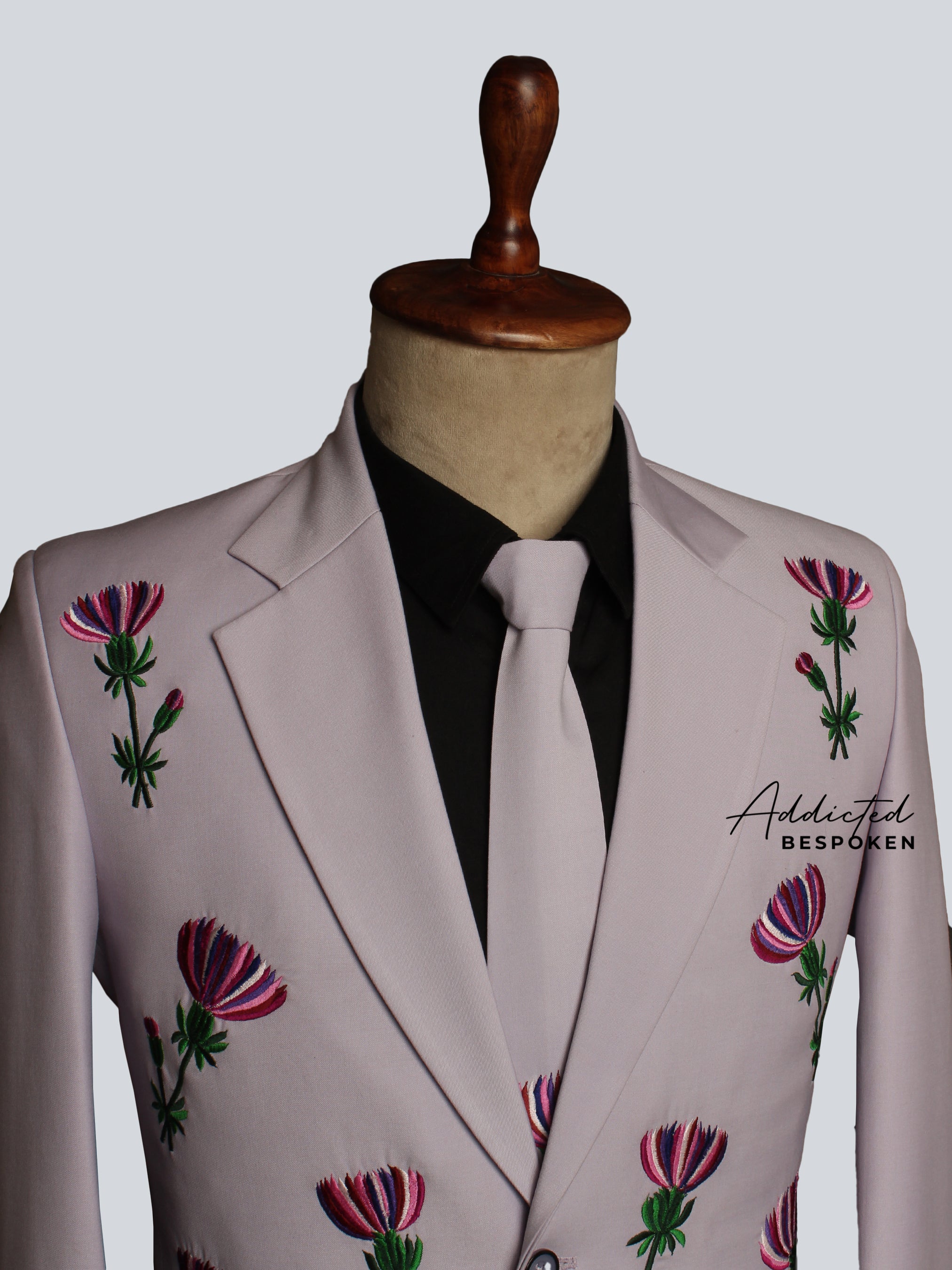 Floral Western Tailored Pantsuit Addicted Bespoken