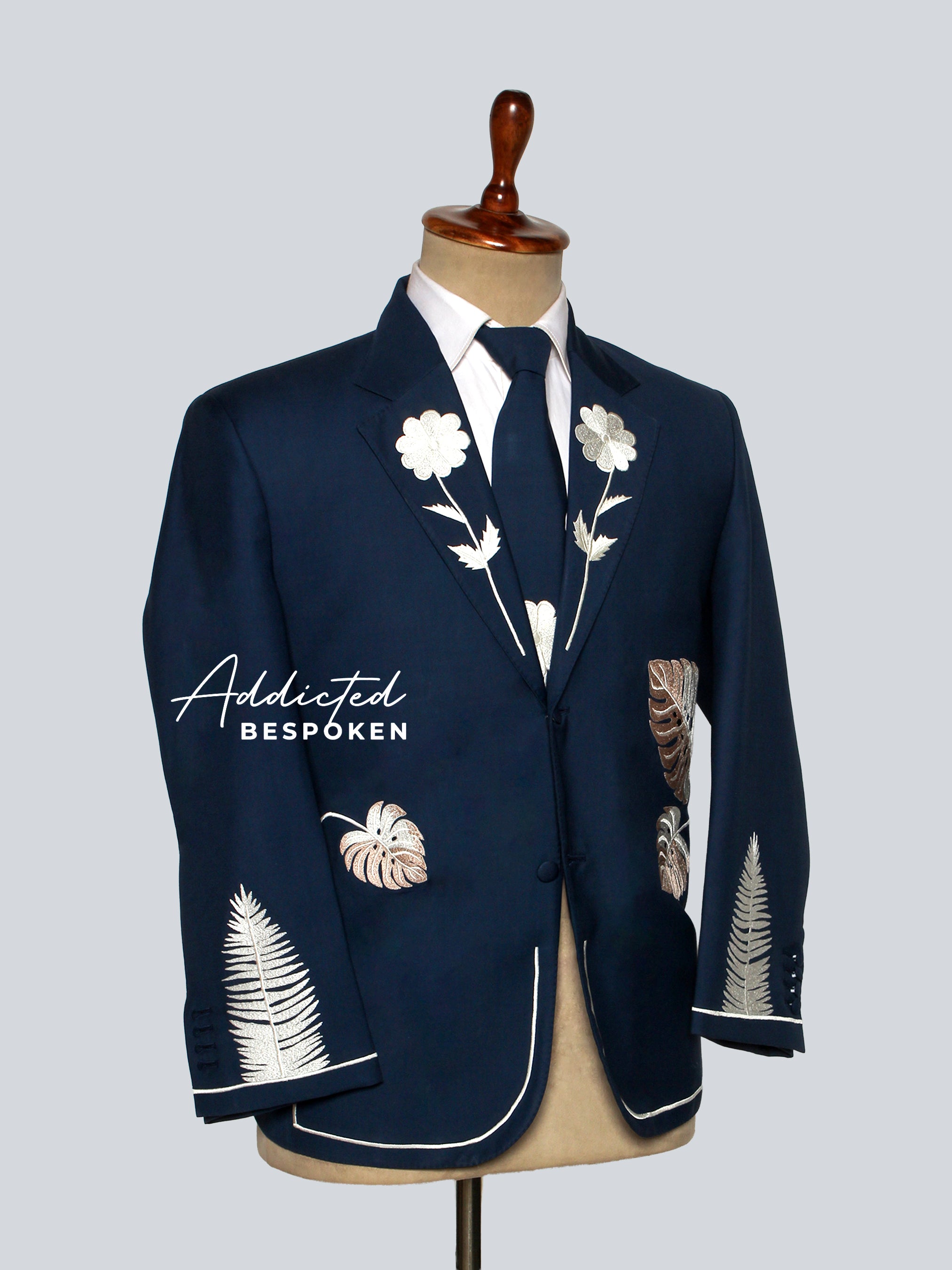 Men's Teal Blue Suit Addicted Bespoken