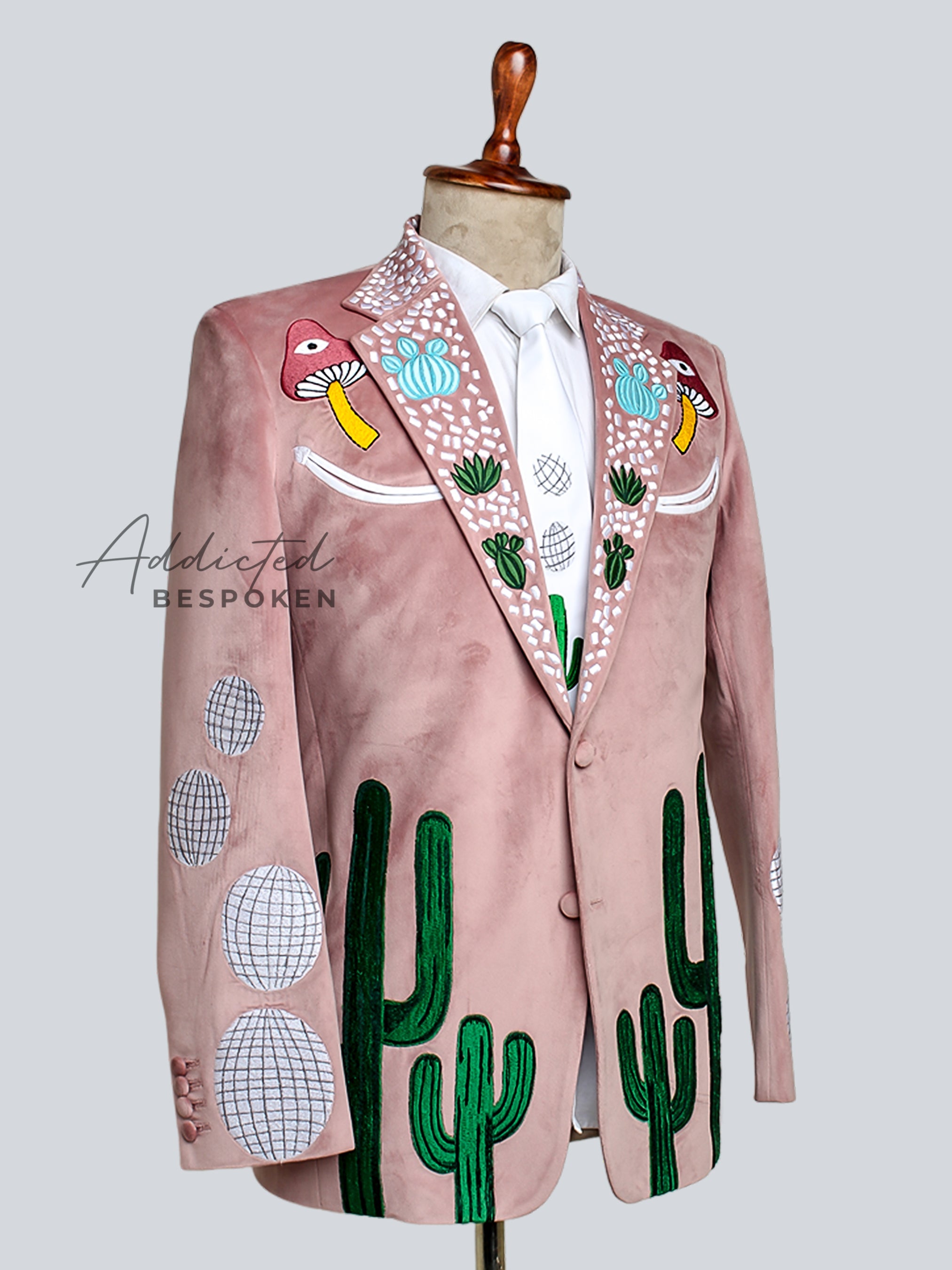 Dusty Rose Cactus Suit Addicted Bespoken