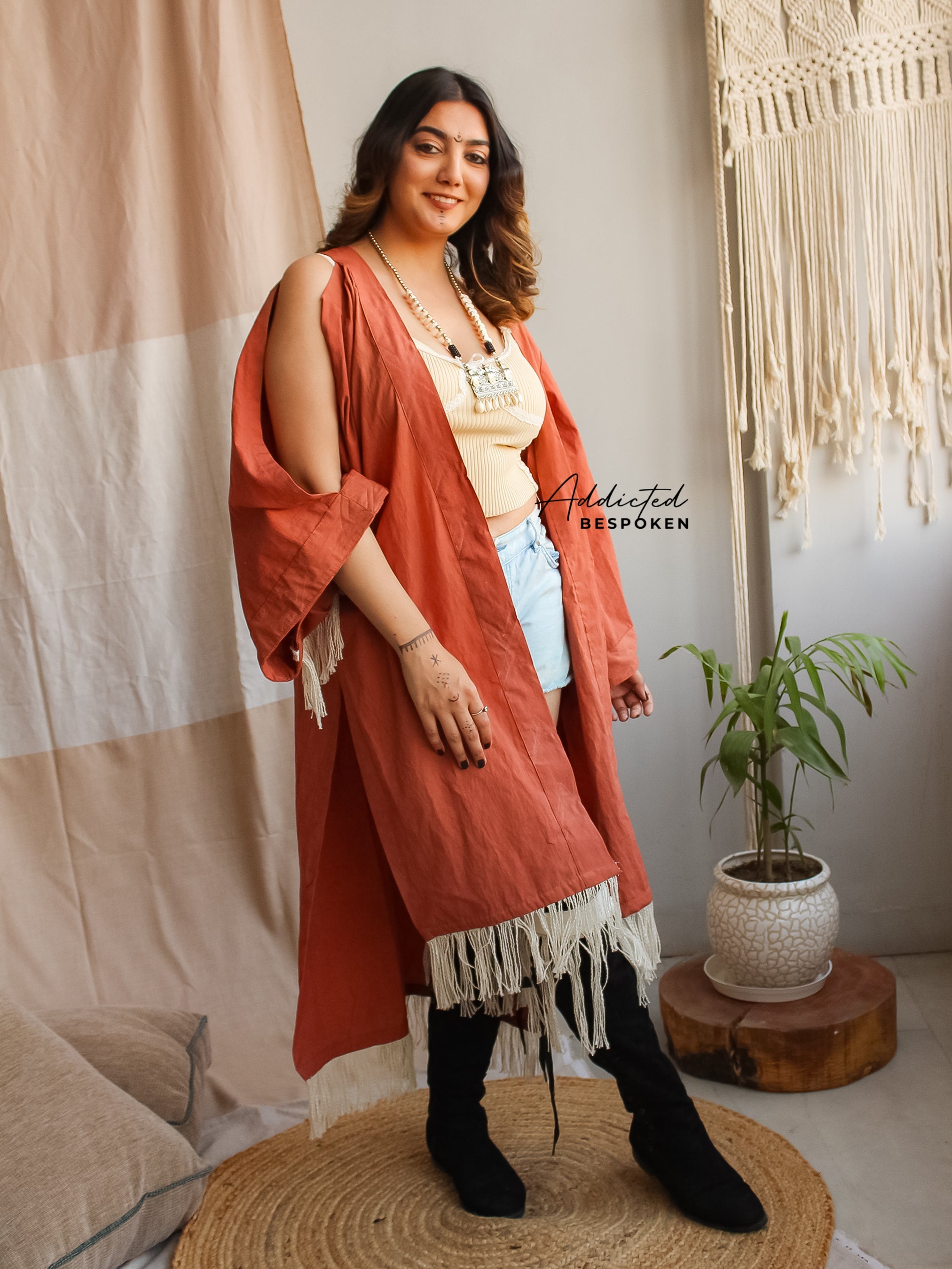 Artisan Fringe Kimono Jacket Addicted Bespoken