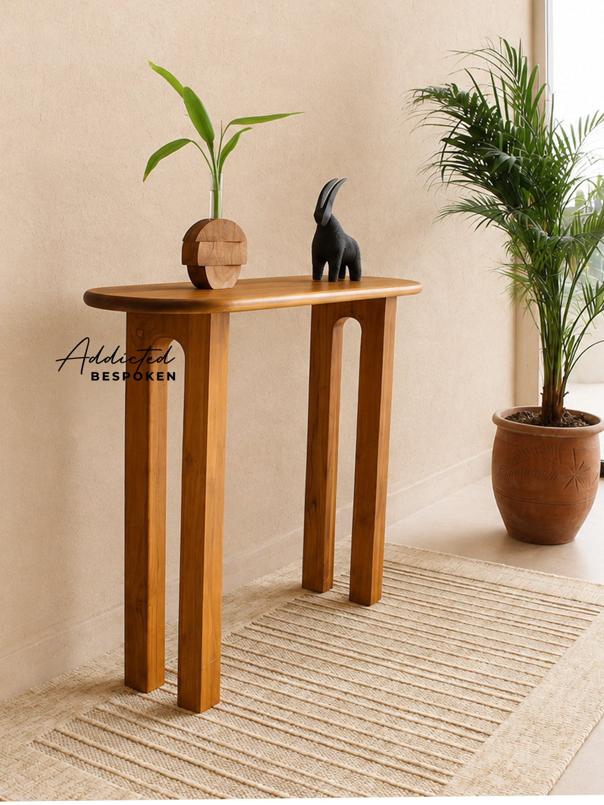 Wooden console table