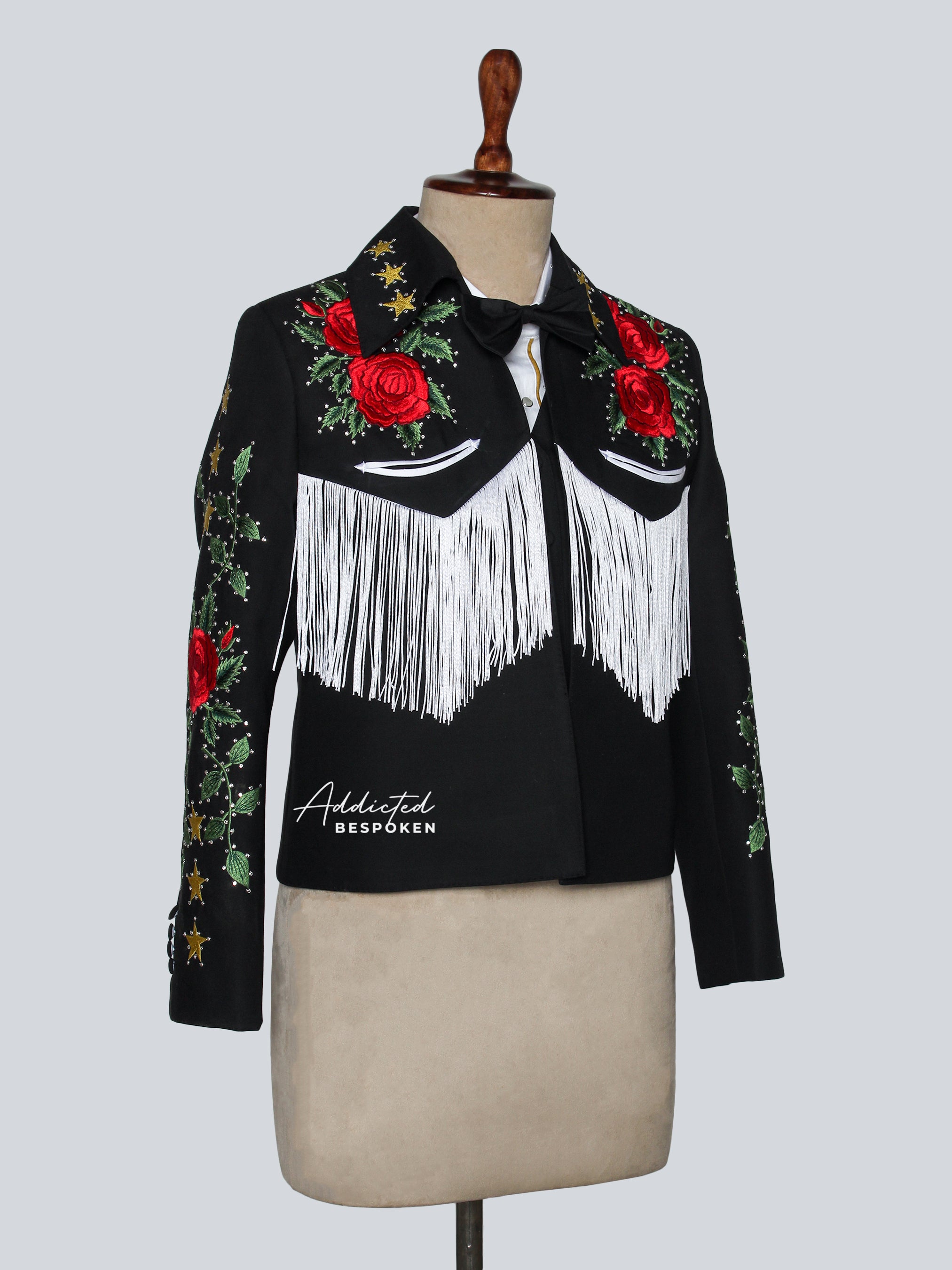 Star-Spangled Western Charm Fringe Embroidered Suit