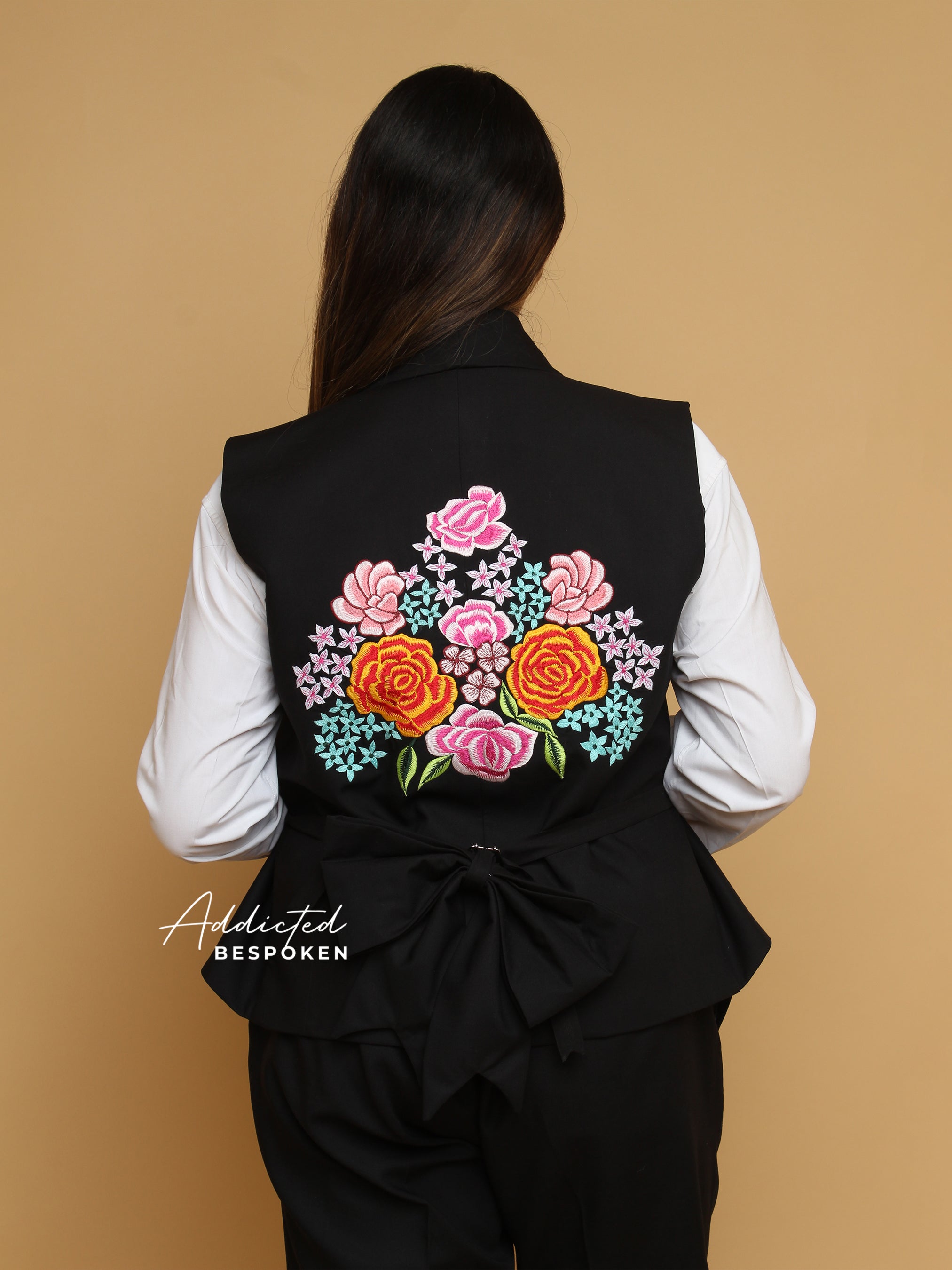 Flora & Fauna Embroidered Rhinestone Suit Addicted Bespoken